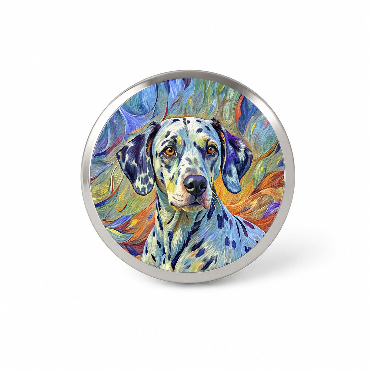 Dalmatian Dog Expressionism Art Novelty Hat Backpack Lapel Pin