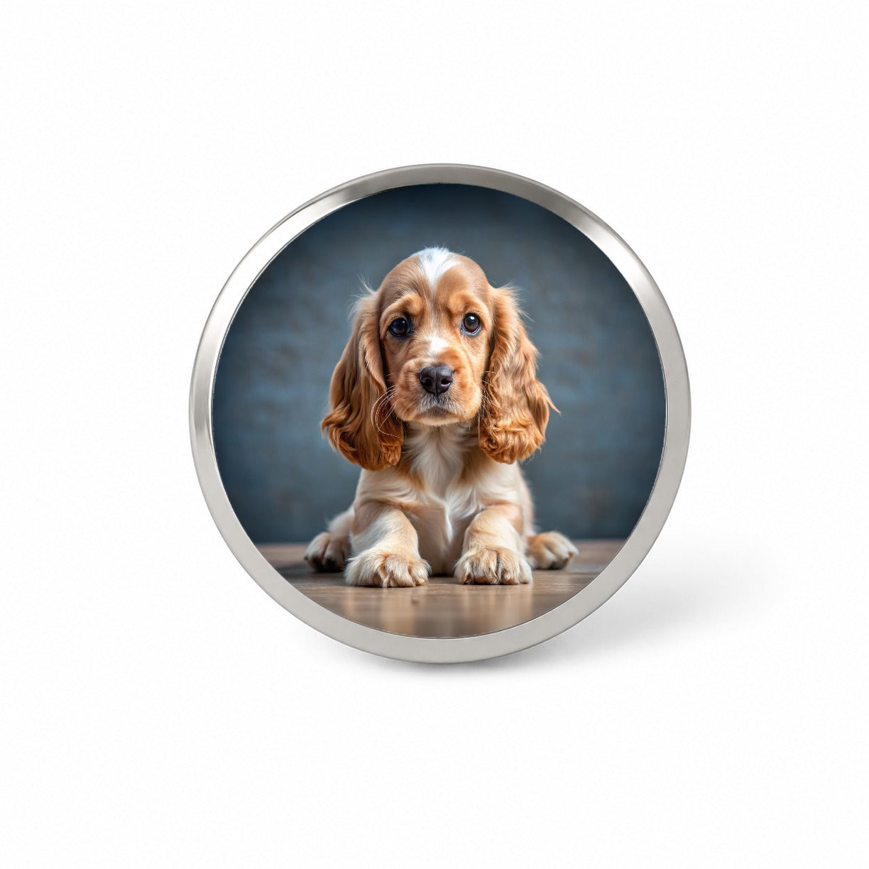 English Cocker Spaniel Dog Puppy Photo Novelty Hat Backpack Lapel Pin