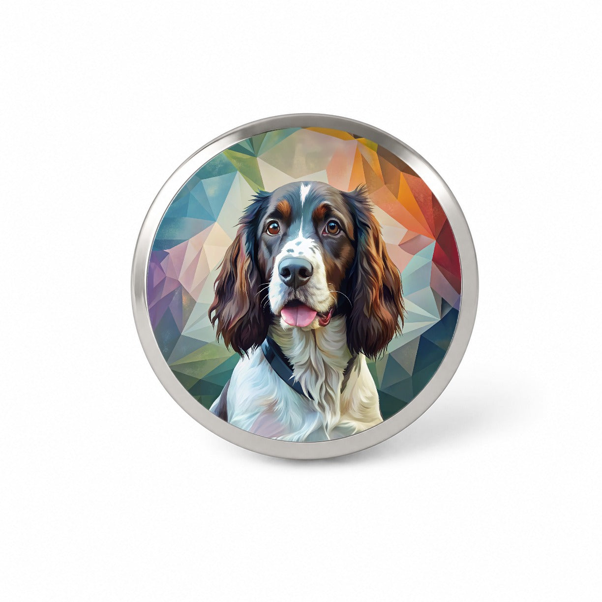 English Springer Spaniel Dog Contemporary Art Novelty Hat Backpack Lapel Pin