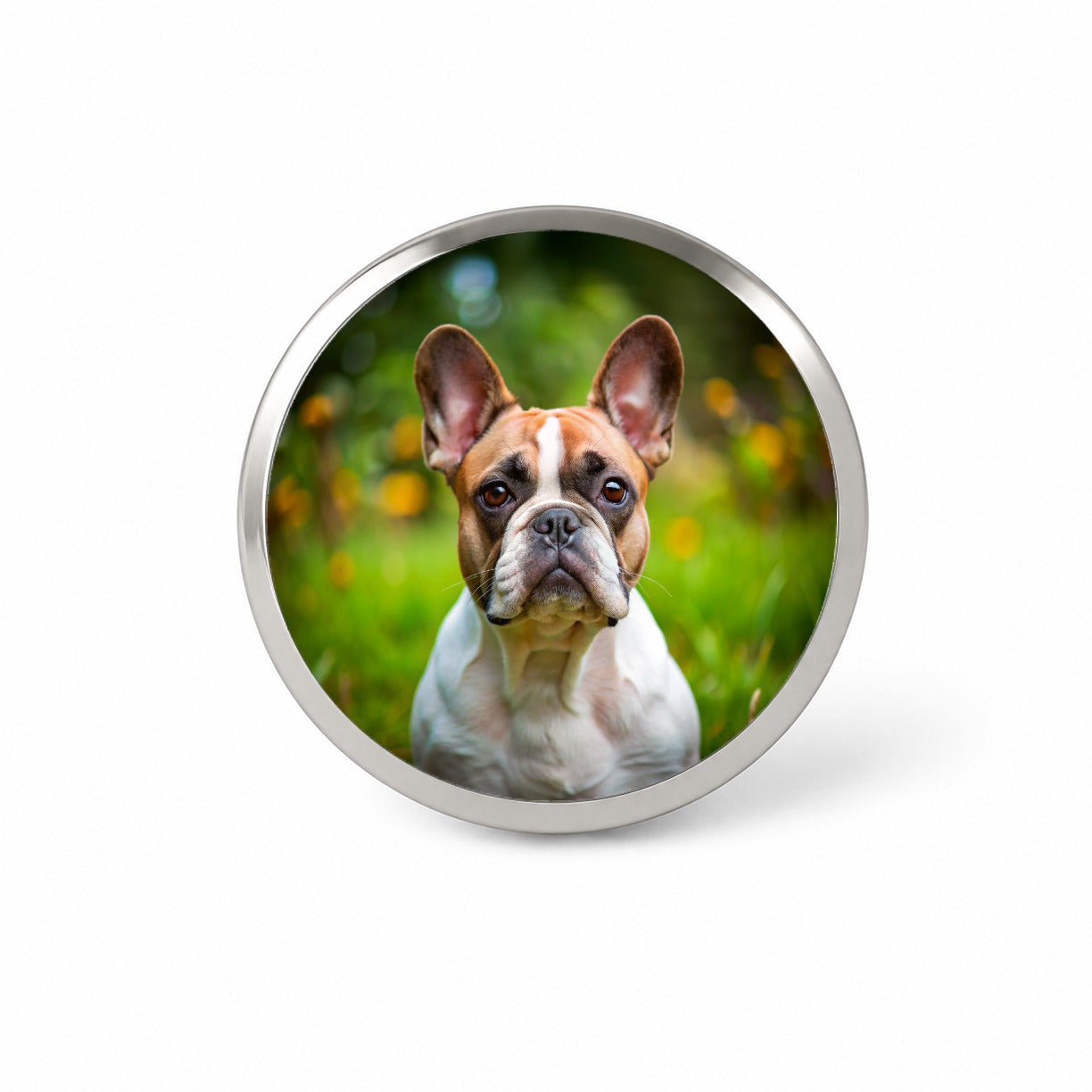 French Bulldog Frenchie Dog Photo Novelty Hat Backpack Lapel Pin