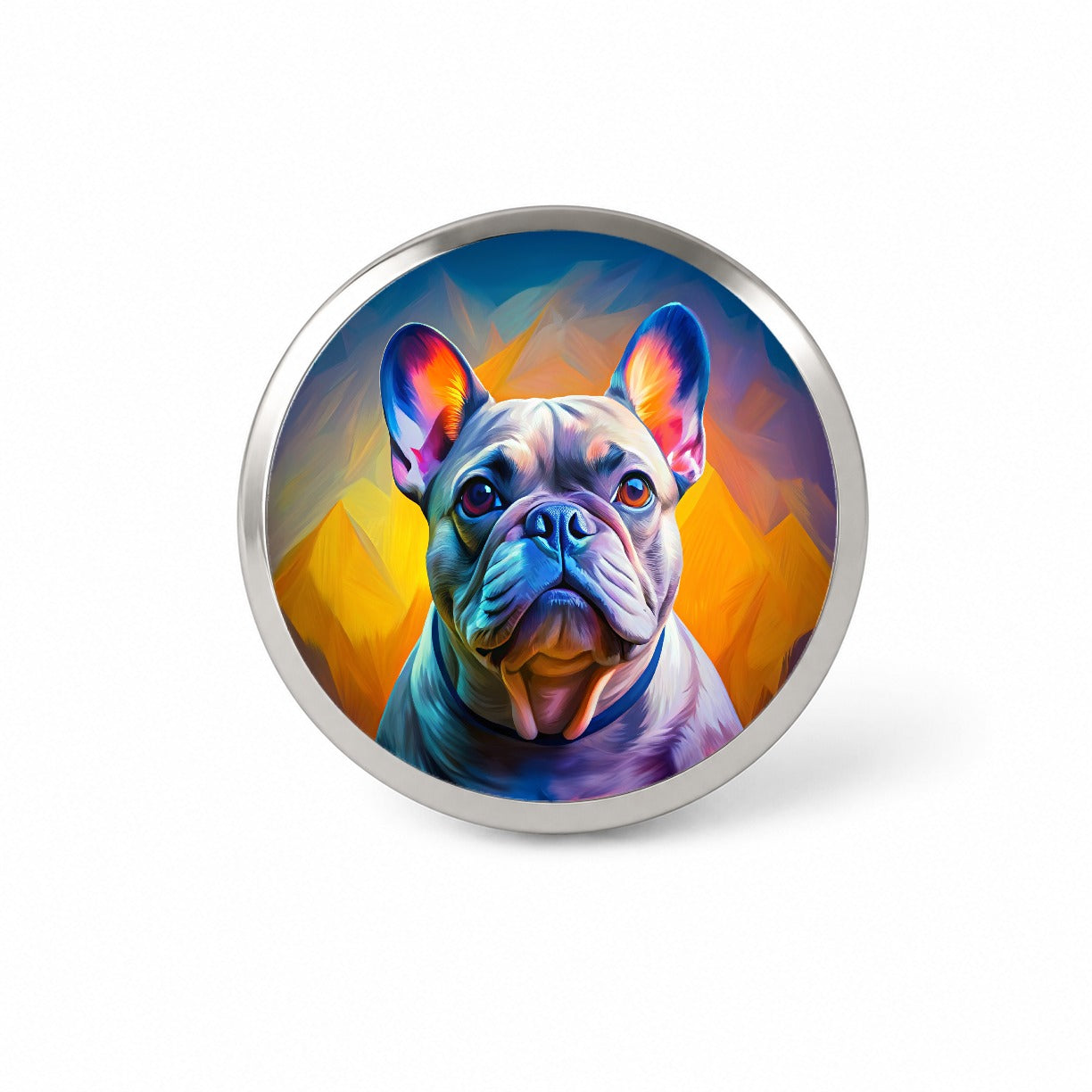French Bulldog Frenchie Dog Pop Art Novelty Hat Backpack Lapel Pin