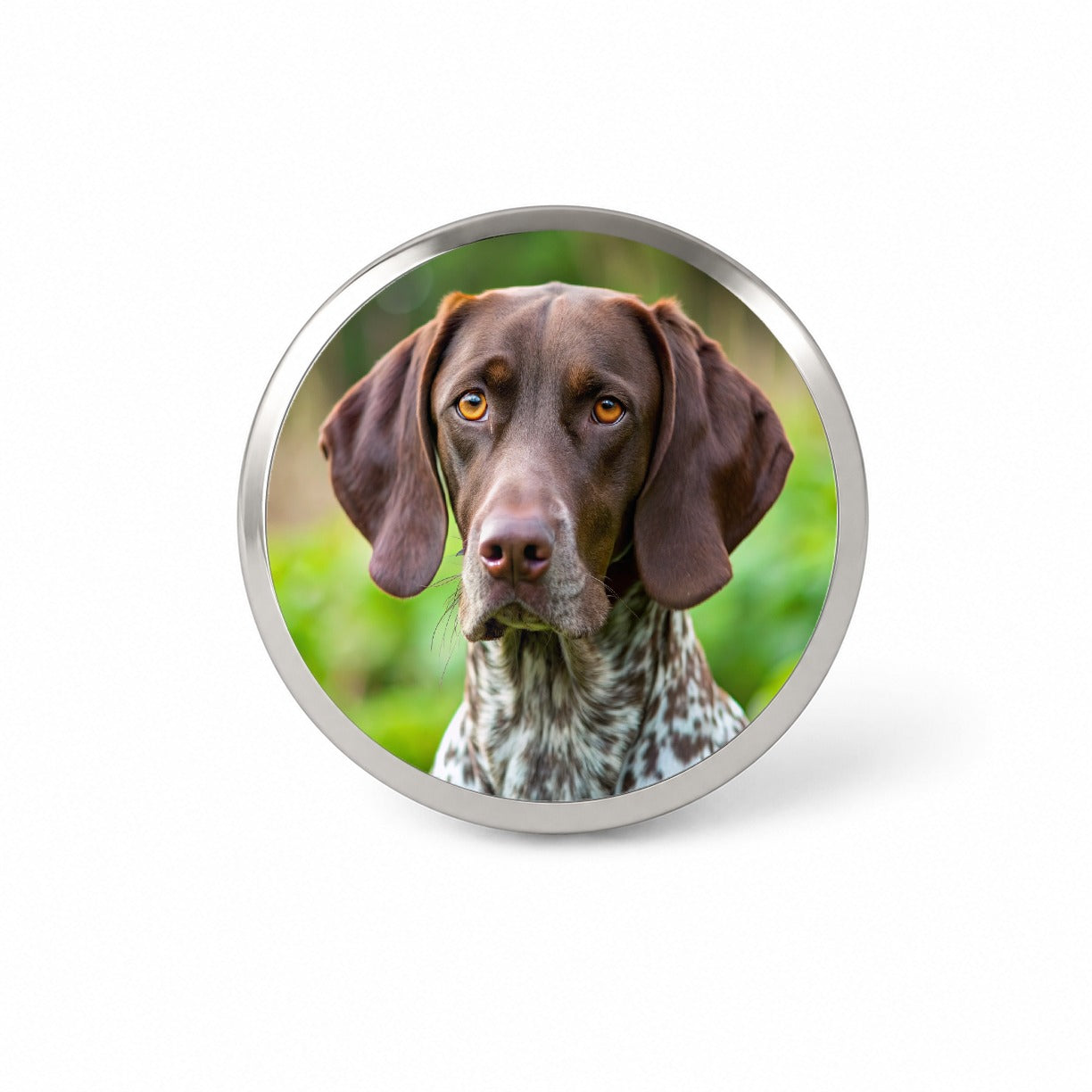 German Shorthaired Pointer Dog Photo Novelty Hat Backpack Lapel Pin