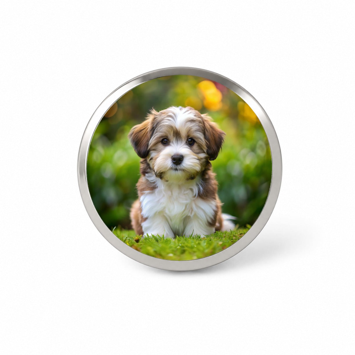 Havanese Dog Puppy Photo Novelty Hat Backpack Lapel Pin