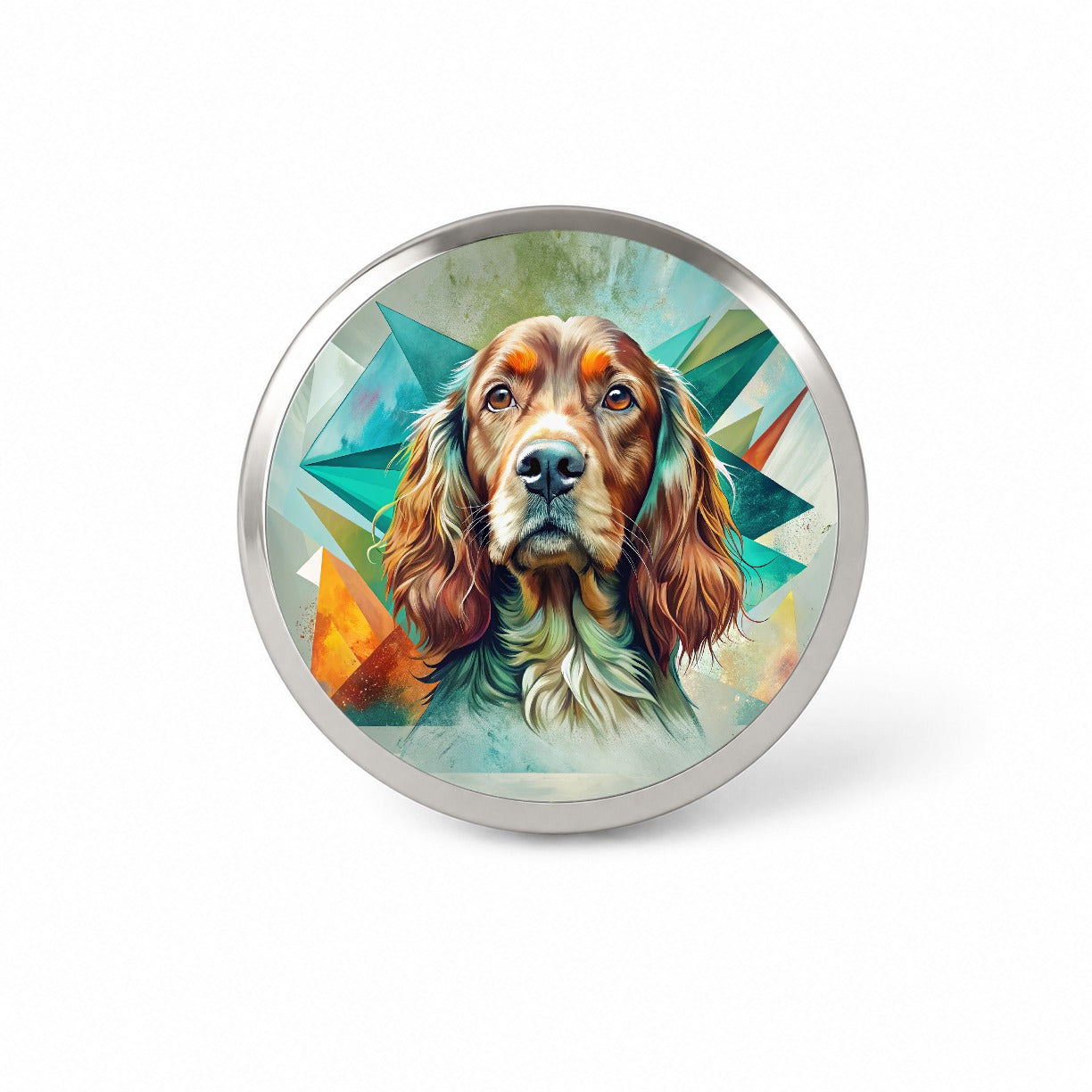 Irish Setter Dog Contemporary Art Novelty Hat Backpack Lapel Pin