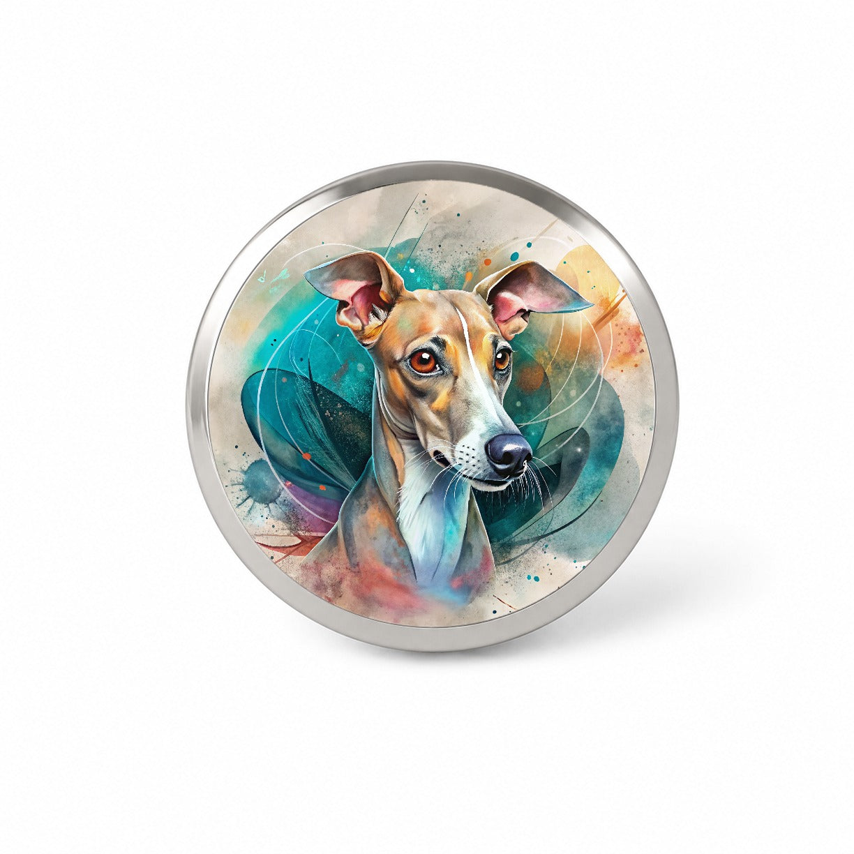 Italian Greyhound Dog Contemporary Art Novelty Hat Backpack Lapel Pin