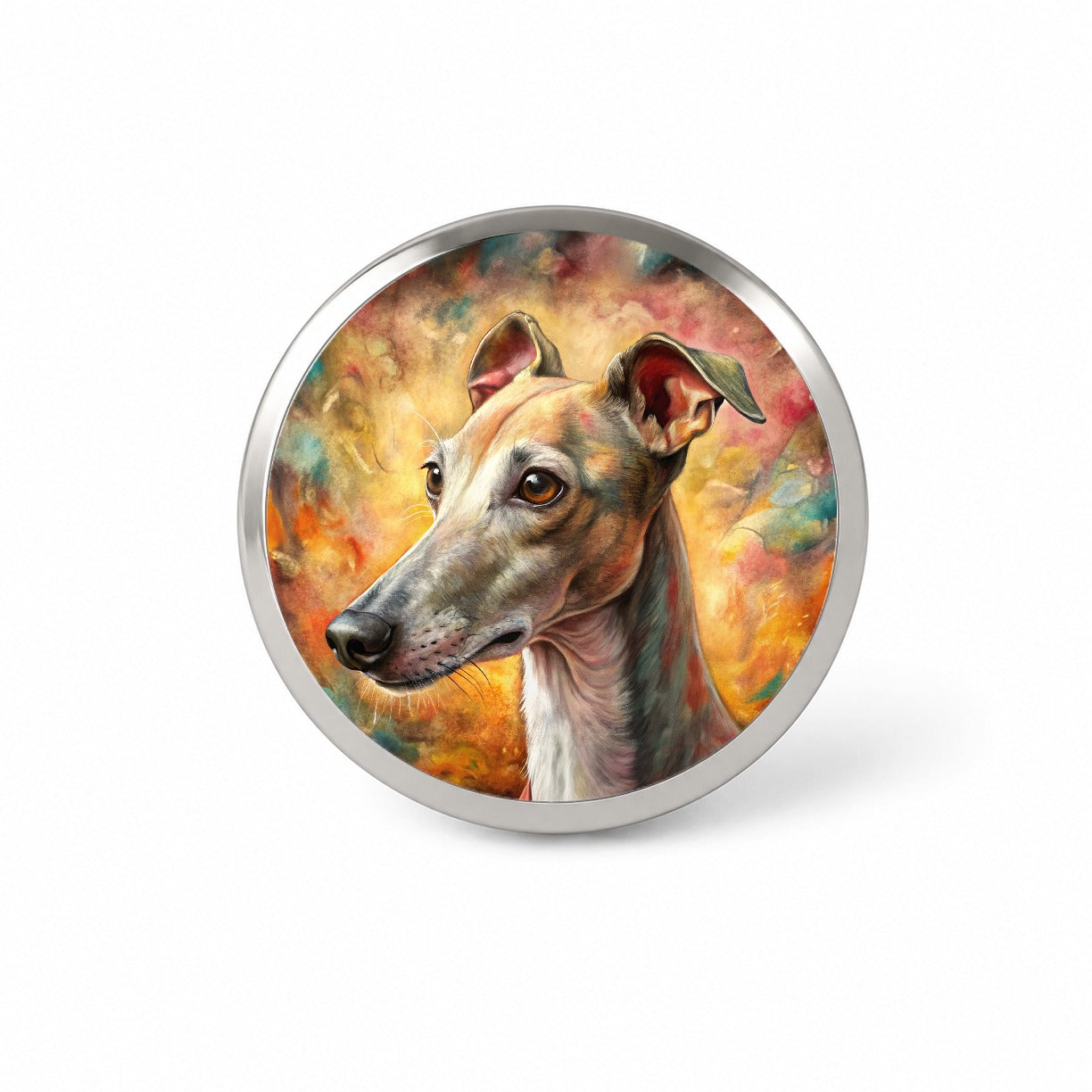 Italian Greyhound Dog Illustration Novelty Hat Backpack Lapel Pin
