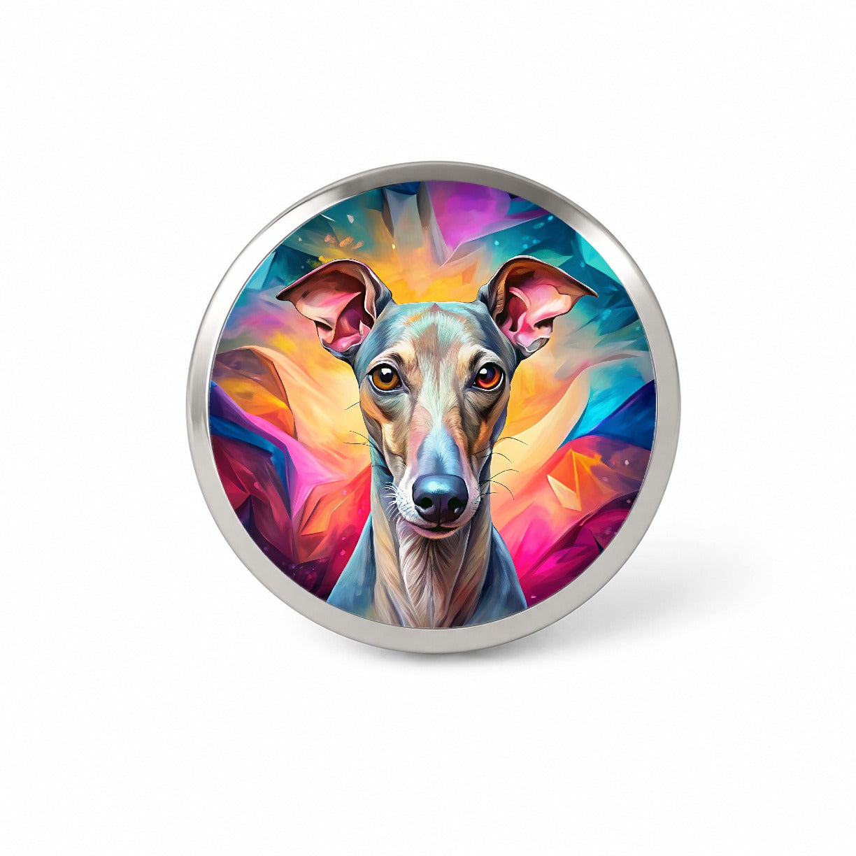 Italian Greyhound Dog Pop Art Novelty Hat Backpack Lapel Pin