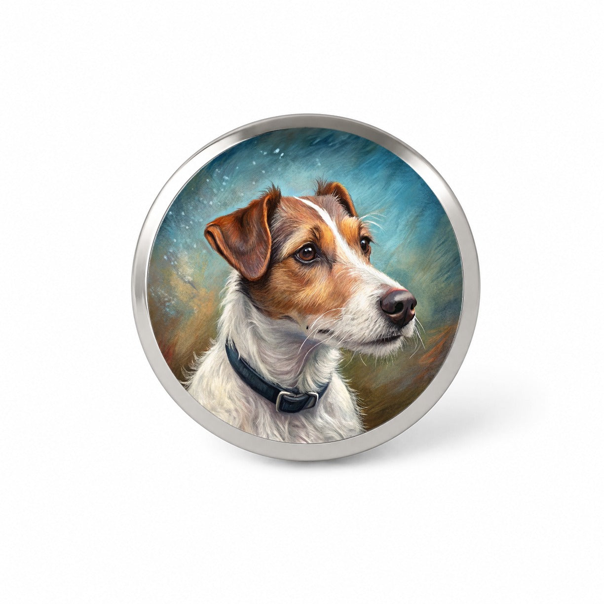Jack Russell Terrier Dog Illustration Novelty Hat Backpack Lapel Pin