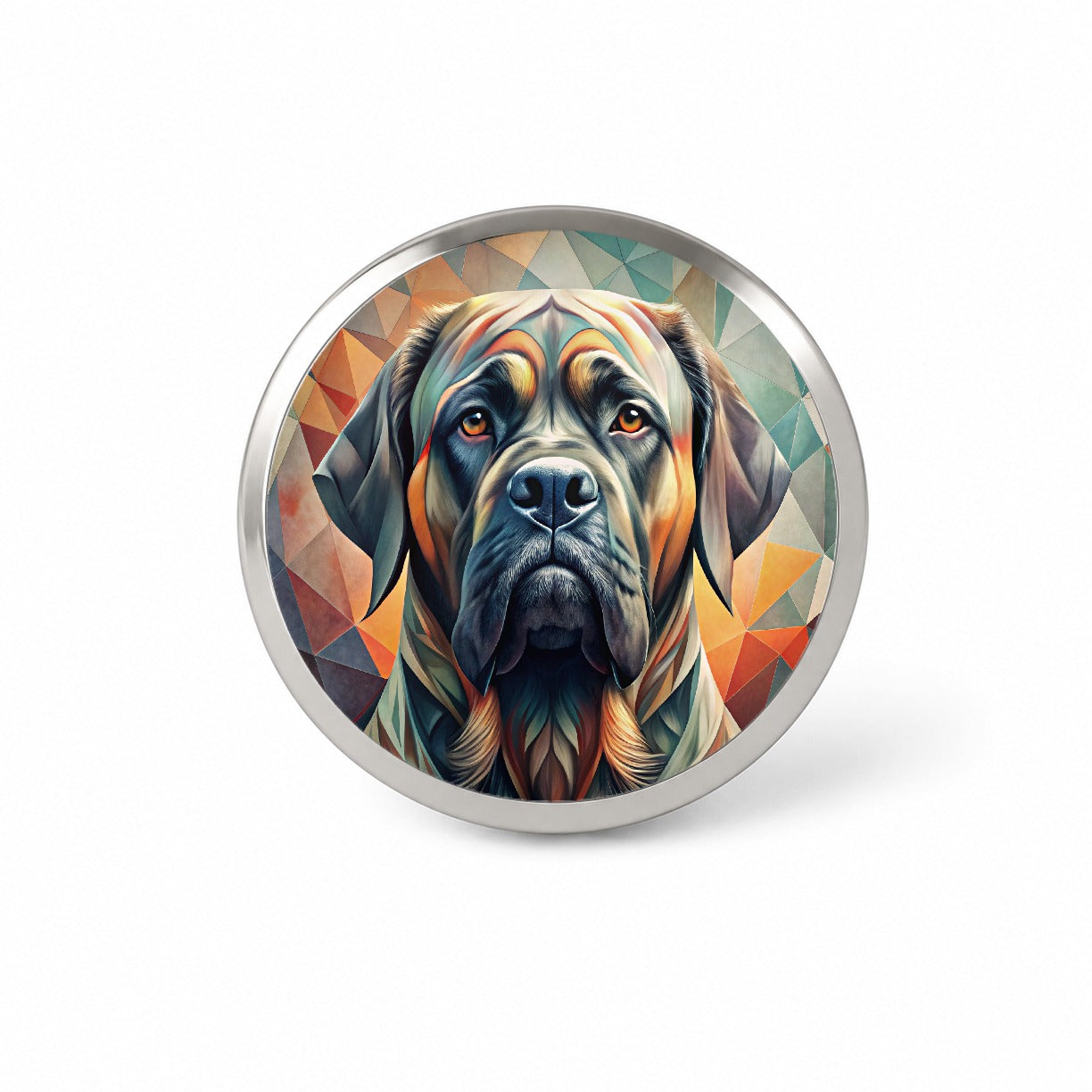 Mastiff Dog Abstract Stylized Art Novelty Hat Backpack Lapel Pin