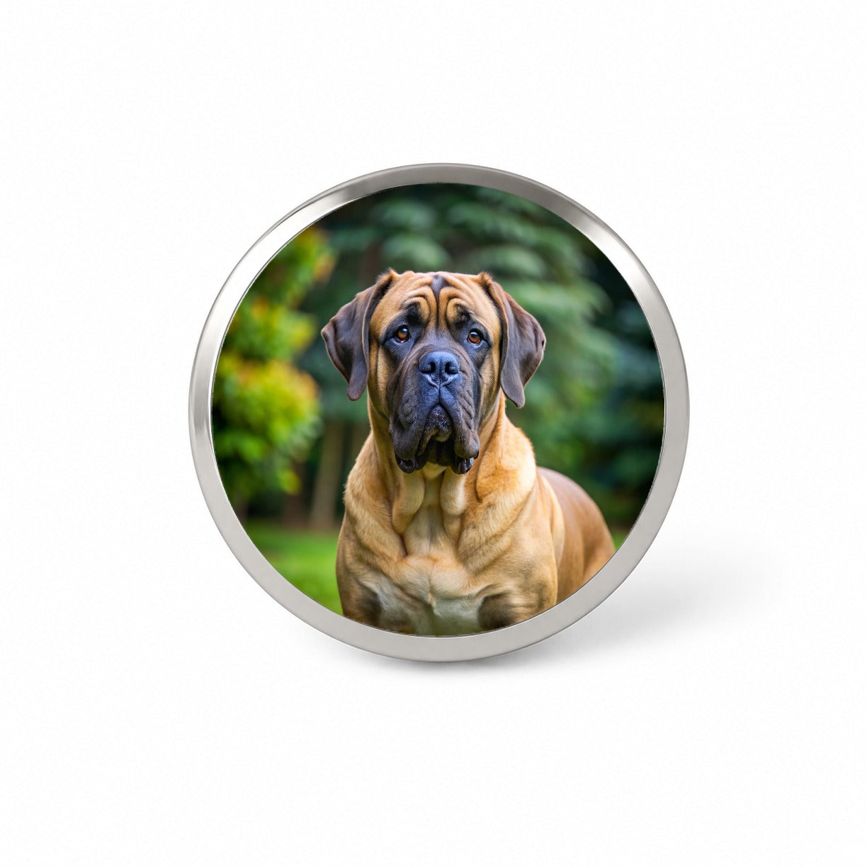 Mastiff Dog Photo Novelty Hat Backpack Lapel Pin