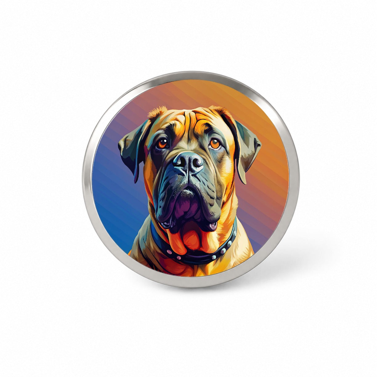 Mastiff Dog Pop Art Novelty Hat Backpack Lapel Pin