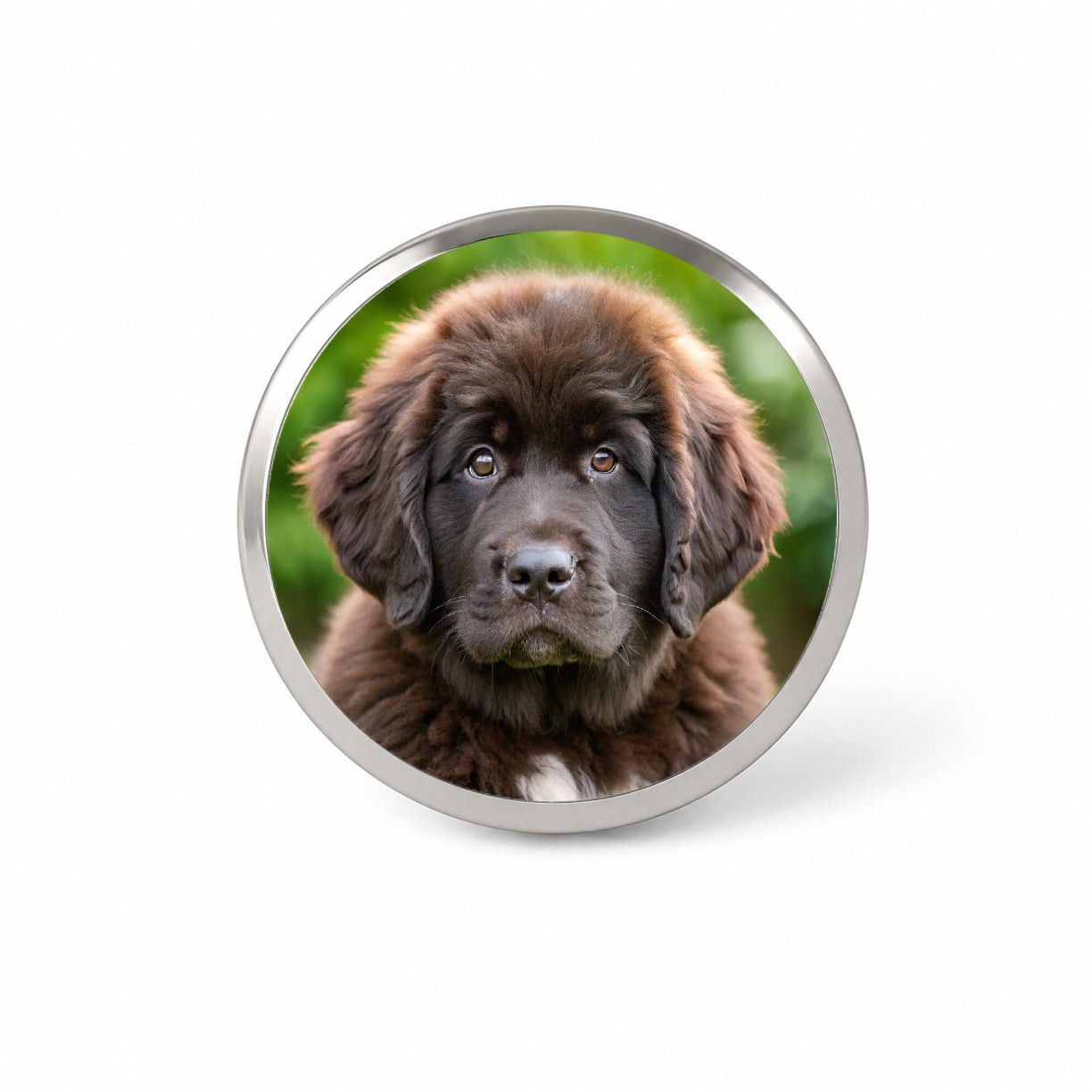 Newfoundland Dog Puppy Photo Novelty Hat Backpack Lapel Pin