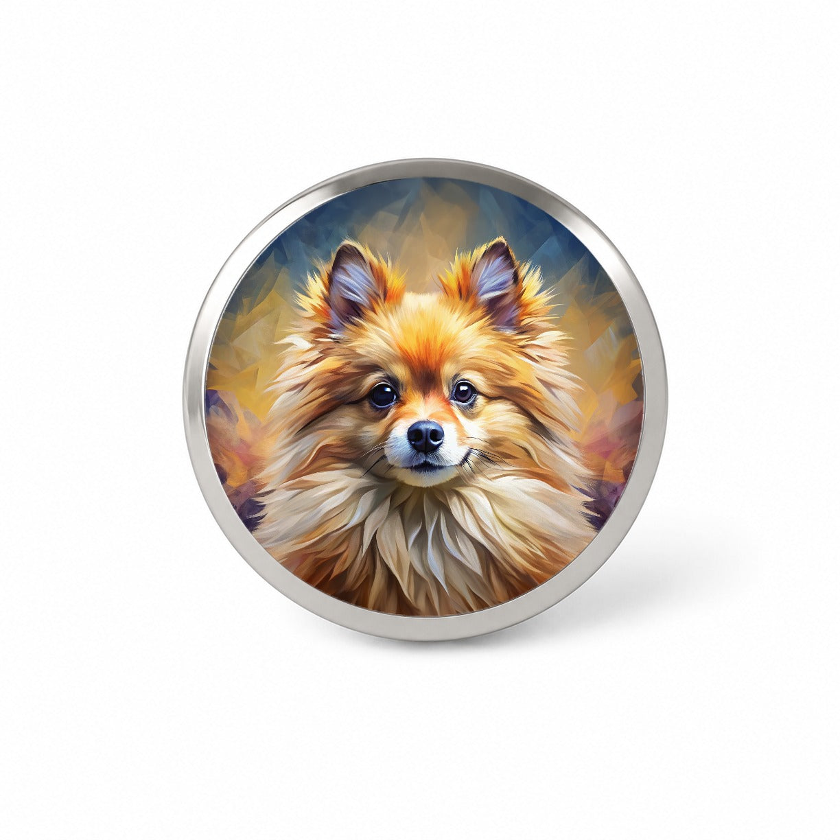 Pomeranian Dog Expressionism Art Novelty Hat Backpack Lapel Pin