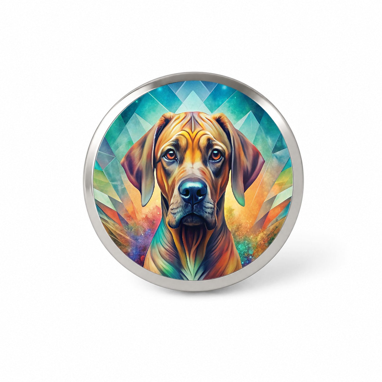 Rhodesian Ridgeback Dog Abstract Art Novelty Hat Backpack Lapel Pin