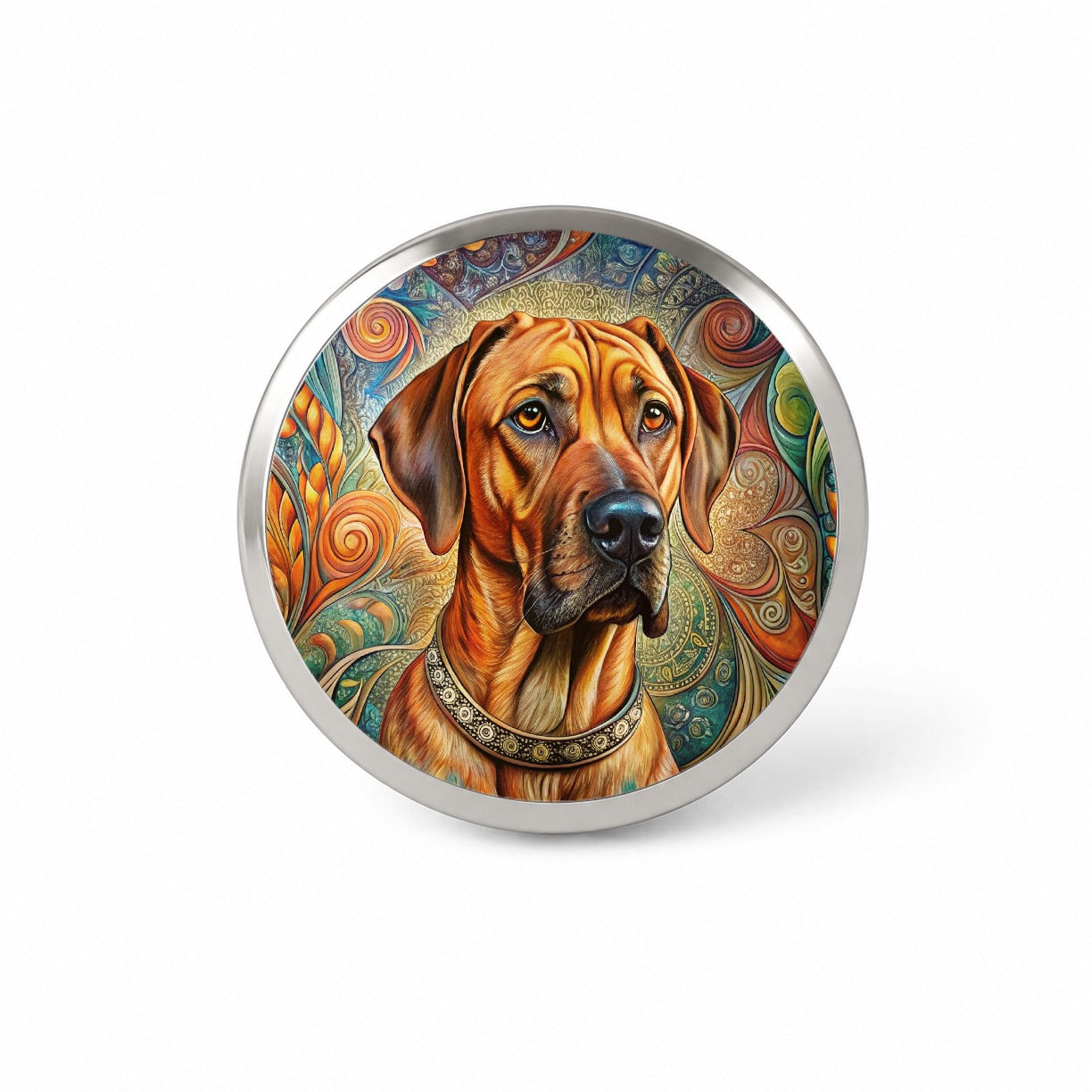 Rhodesian Ridgeback Dog French Bohemian Art Novelty Hat Backpack Lapel Pin