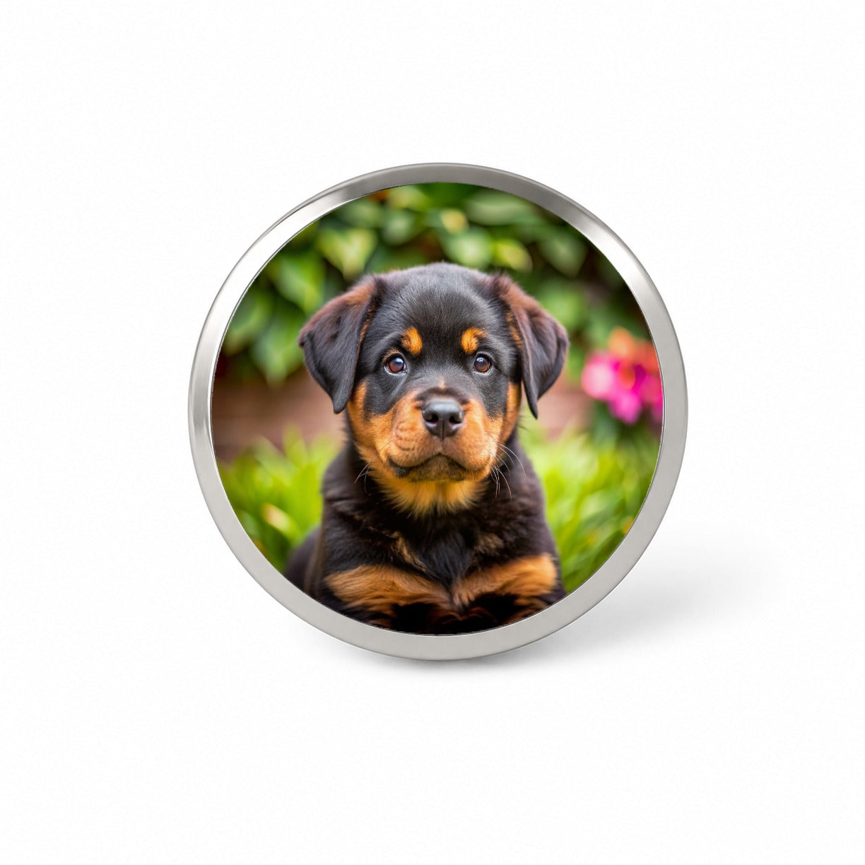 Rottweiler Dog Puppy Photo Novelty Hat Backpack Lapel Pin