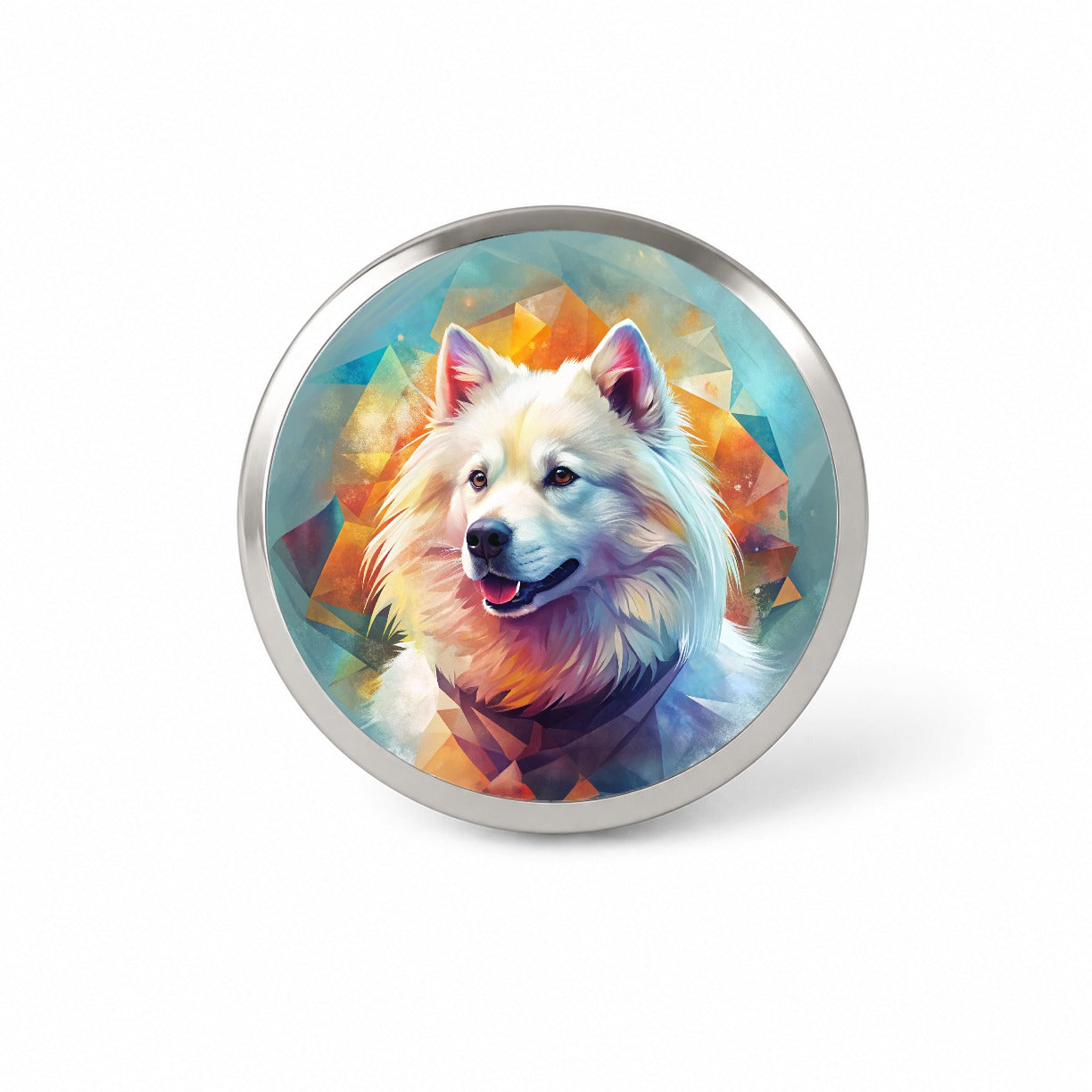 Samoyed Dog Contemporary Art Novelty Hat Backpack Lapel Pin