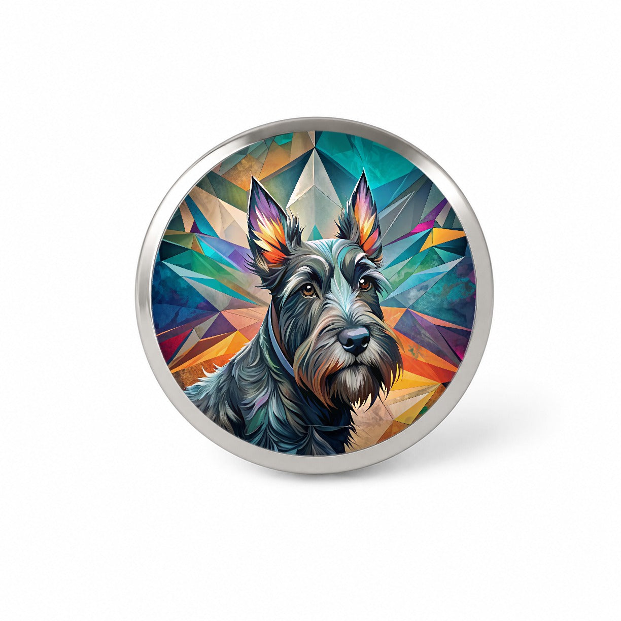 Scottish Terrier Dog Contemporary Art Novelty Hat Backpack Lapel Pin