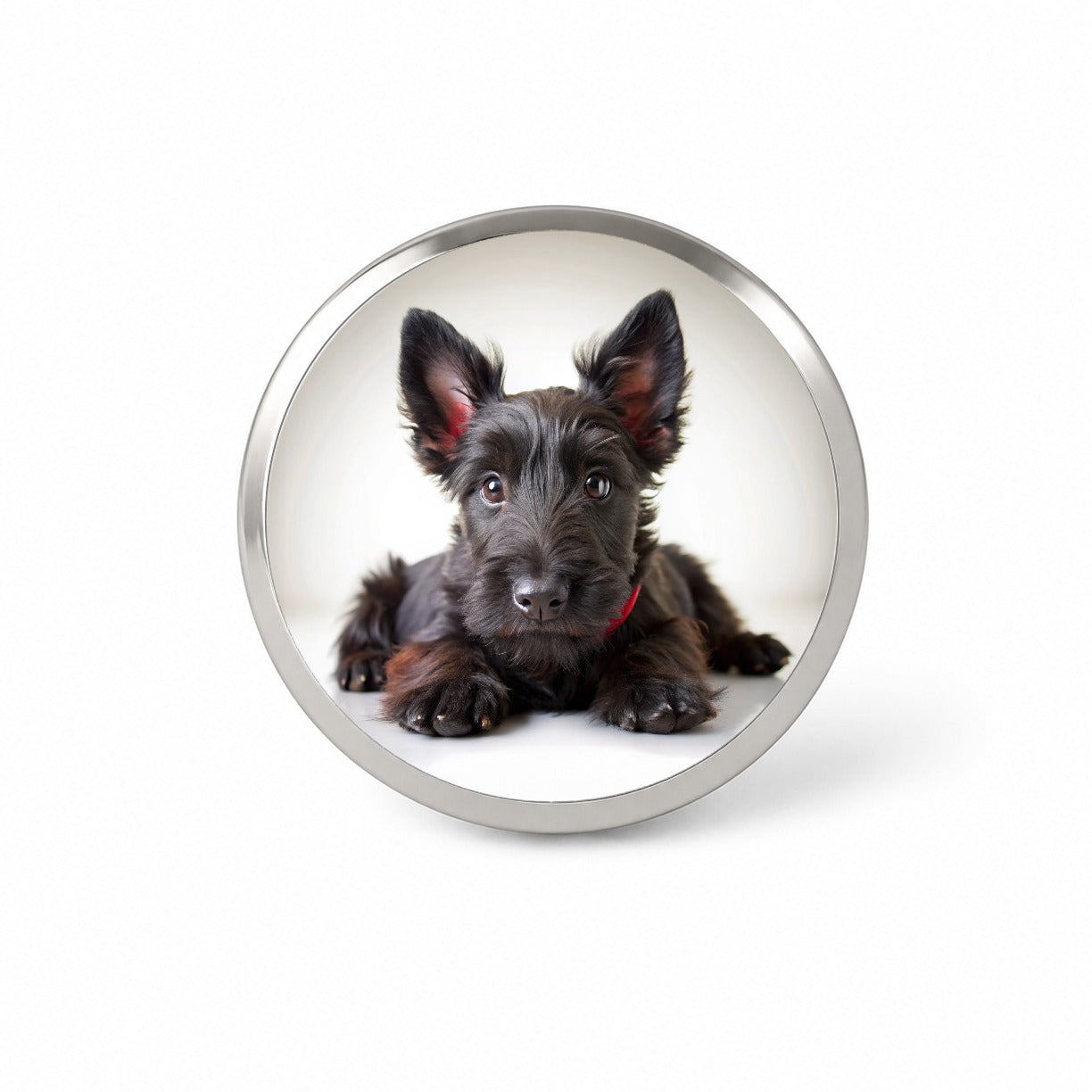 Scottish Terrier Dog Puppy Photo Novelty Hat Backpack Lapel Pin