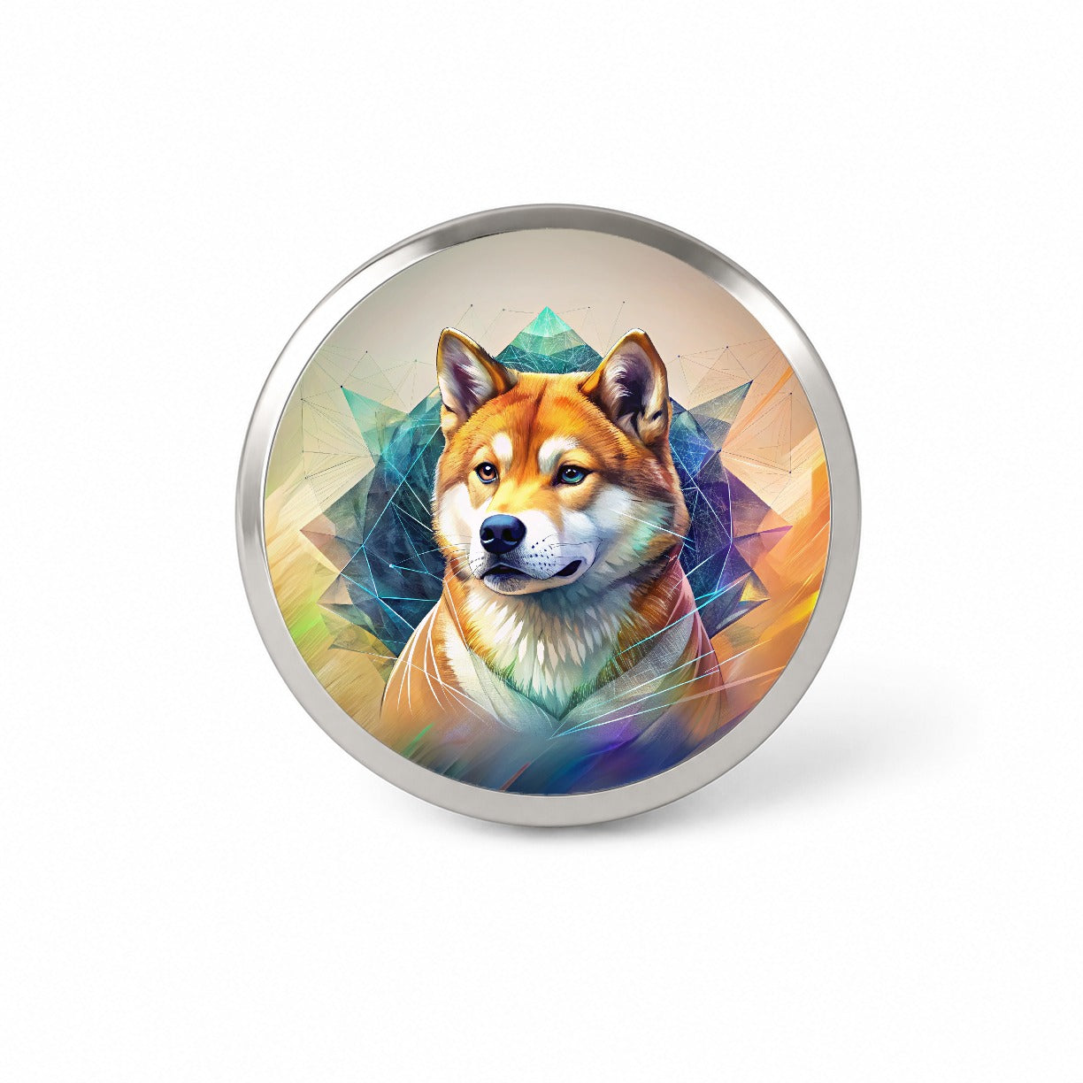 Shiba Inu Dog Contemporary Art Novelty Hat Backpack Lapel Pin
