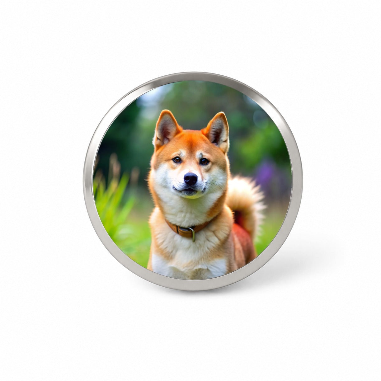 Shiba Inu Dog Photo Novelty Hat Backpack Lapel Pin