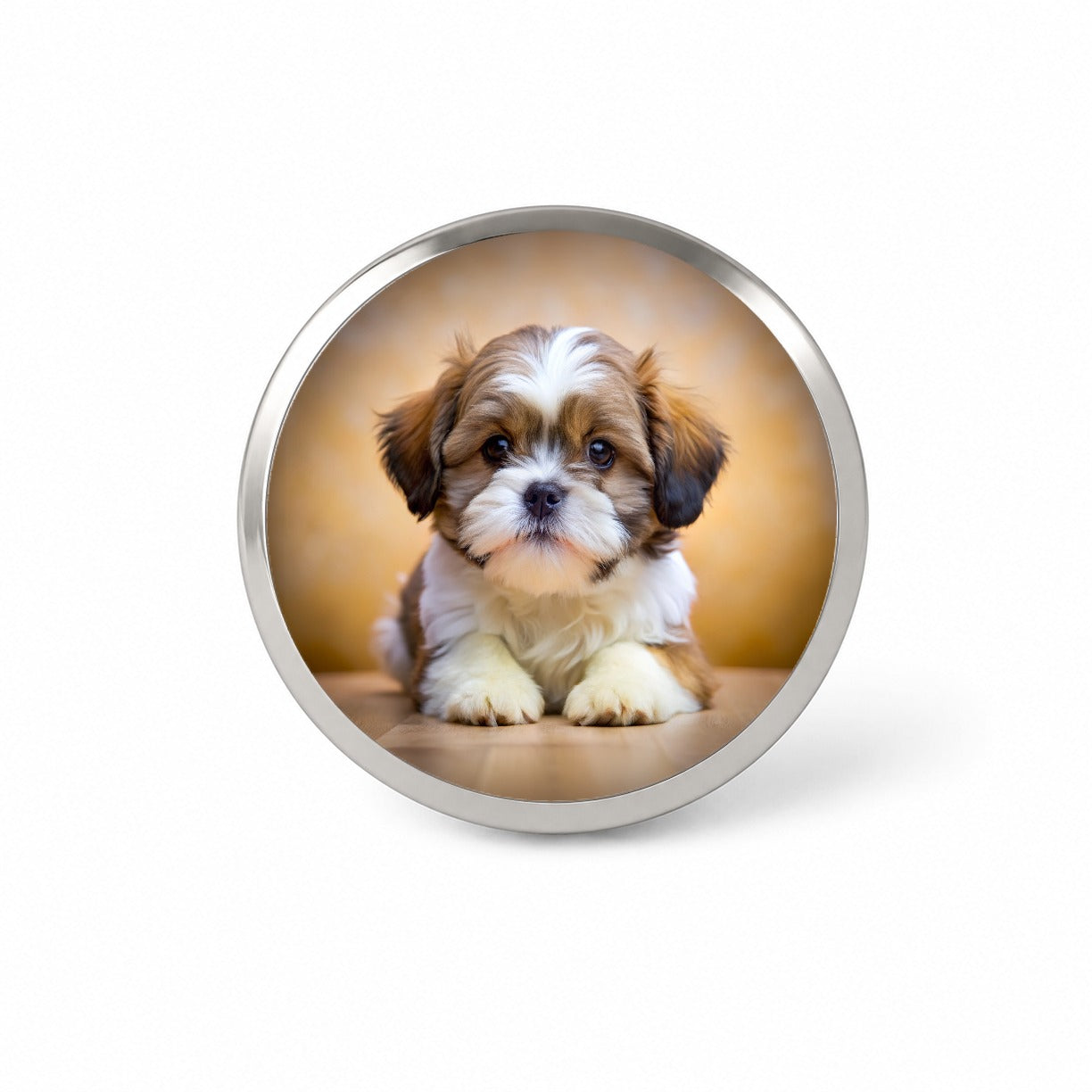 Shih Tzu Dog Puppy Photo Novelty Hat Backpack Lapel Pin