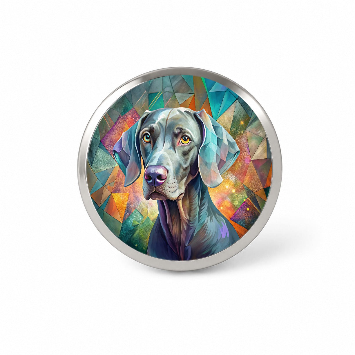 Weimaraner Dog Contemporary Art Novelty Hat Backpack Lapel Pin