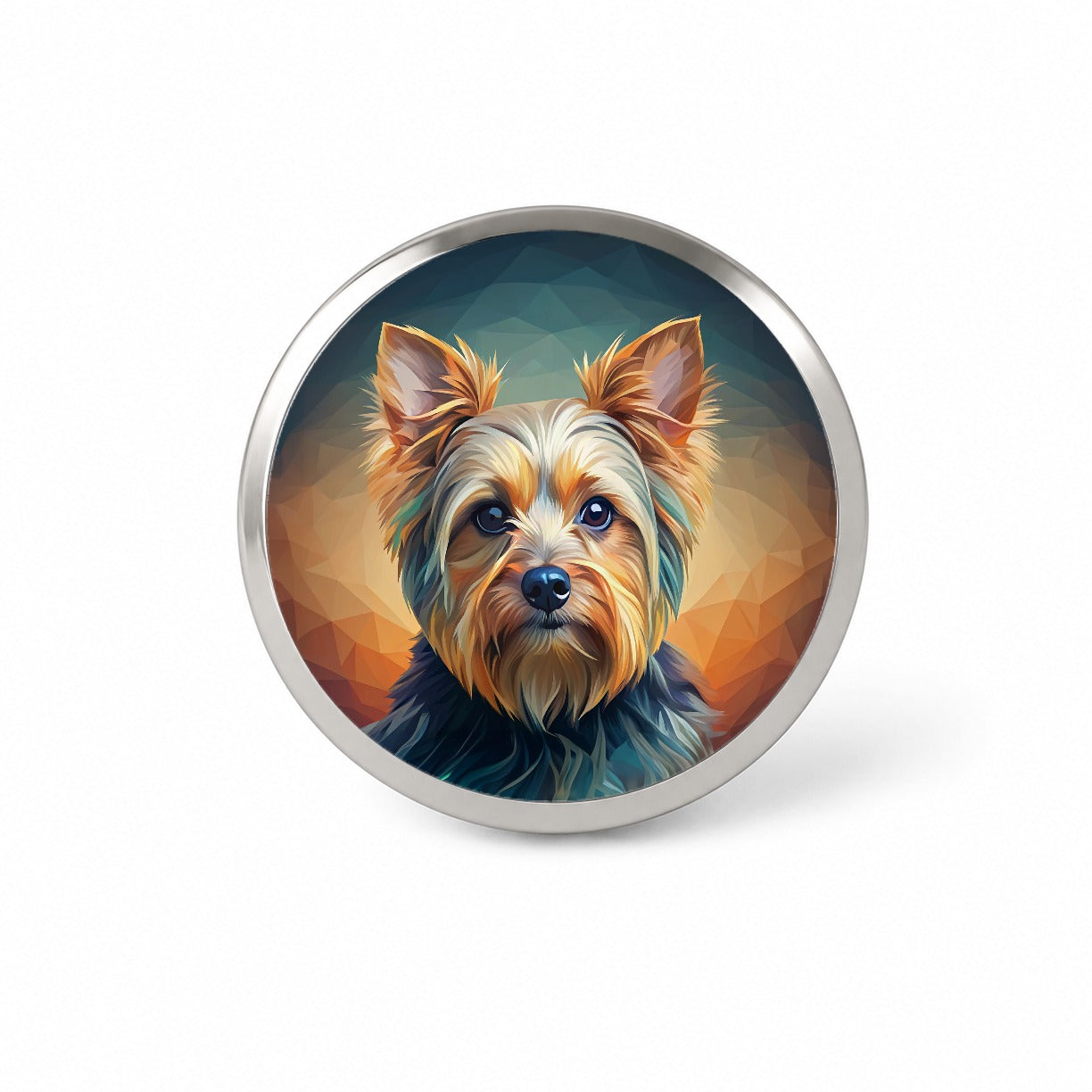Yorkshire Terrier Yorkie Dog Contemporary Art Novelty Hat Backpack Lapel Pin