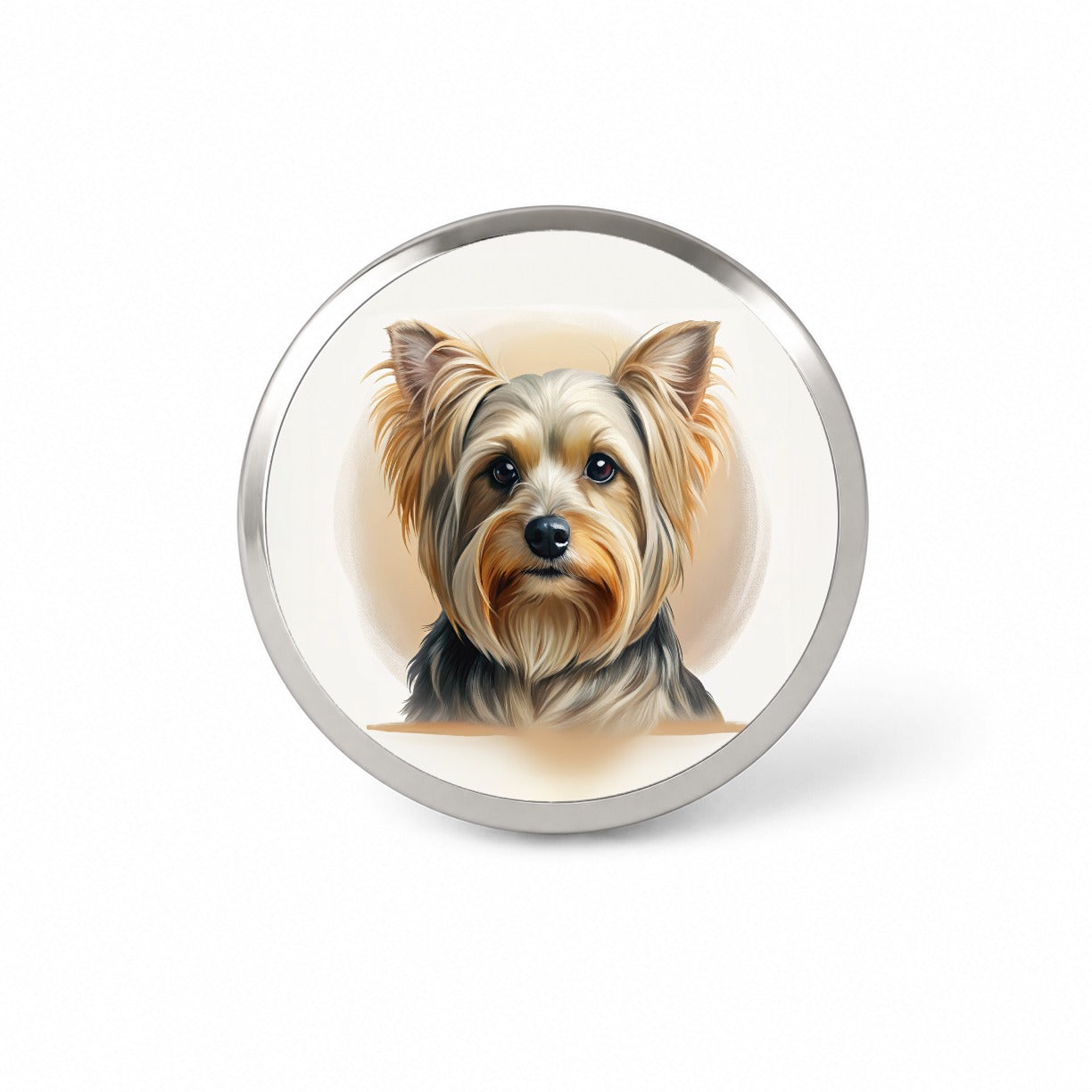 Yorkshire Terrier Yorkie Dog Illustration Novelty Hat Backpack Lapel Pin