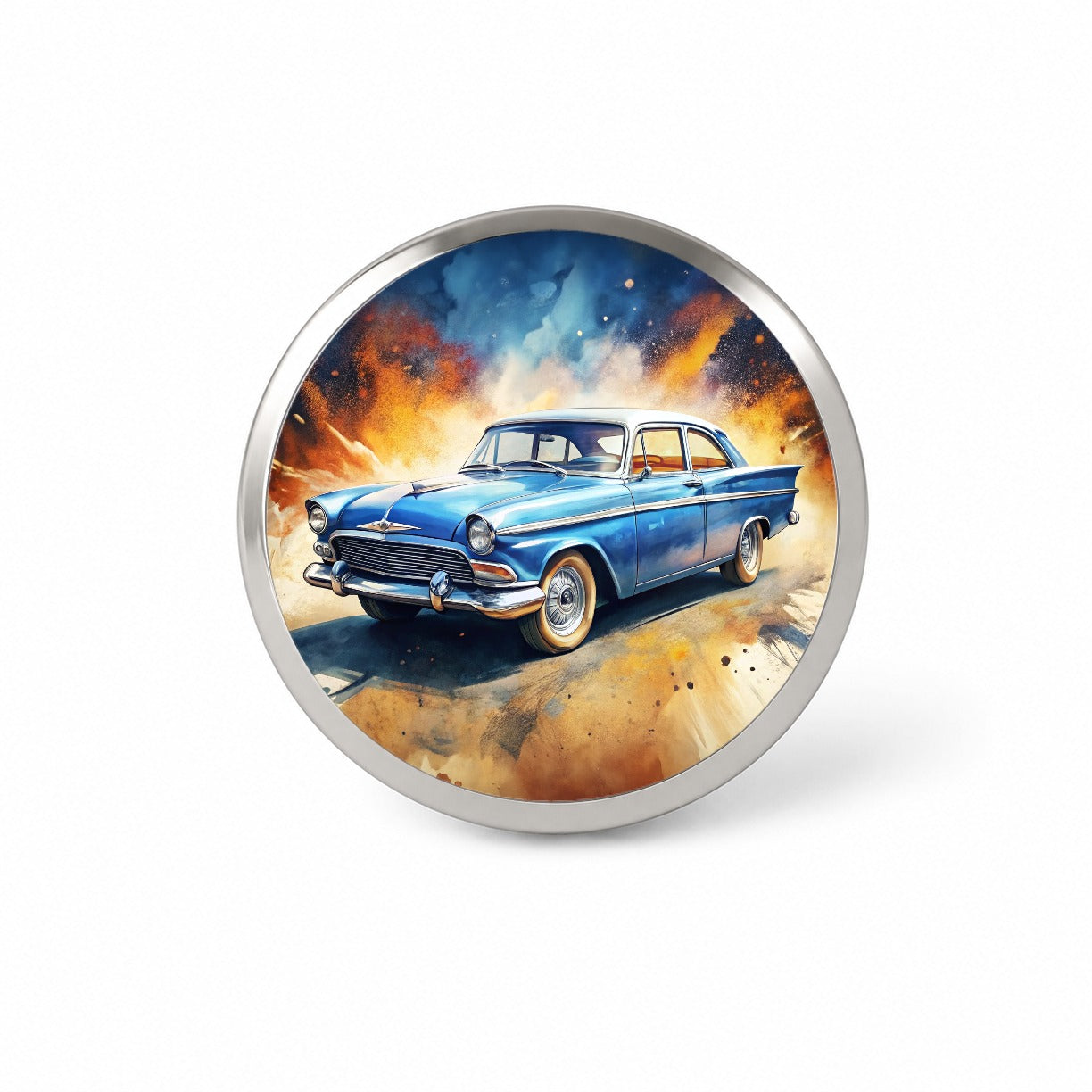 Classic Retro Car Art Novelty Hat Backpack Lapel Pin