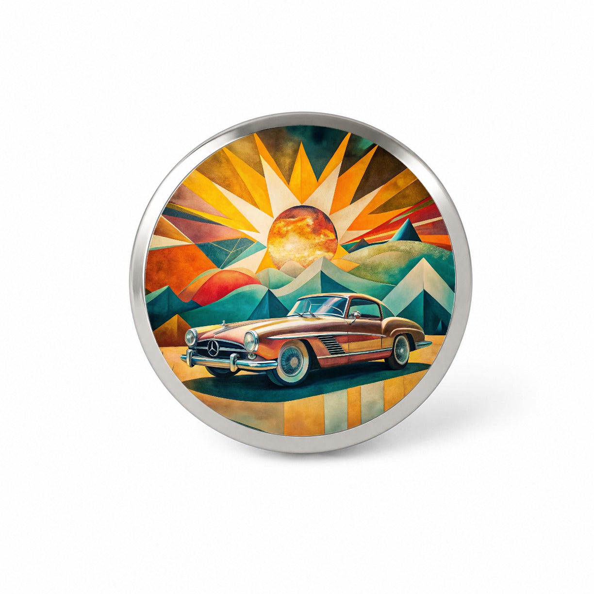 Classic Retro German Car Art Novelty Hat Backpack Lapel Pin