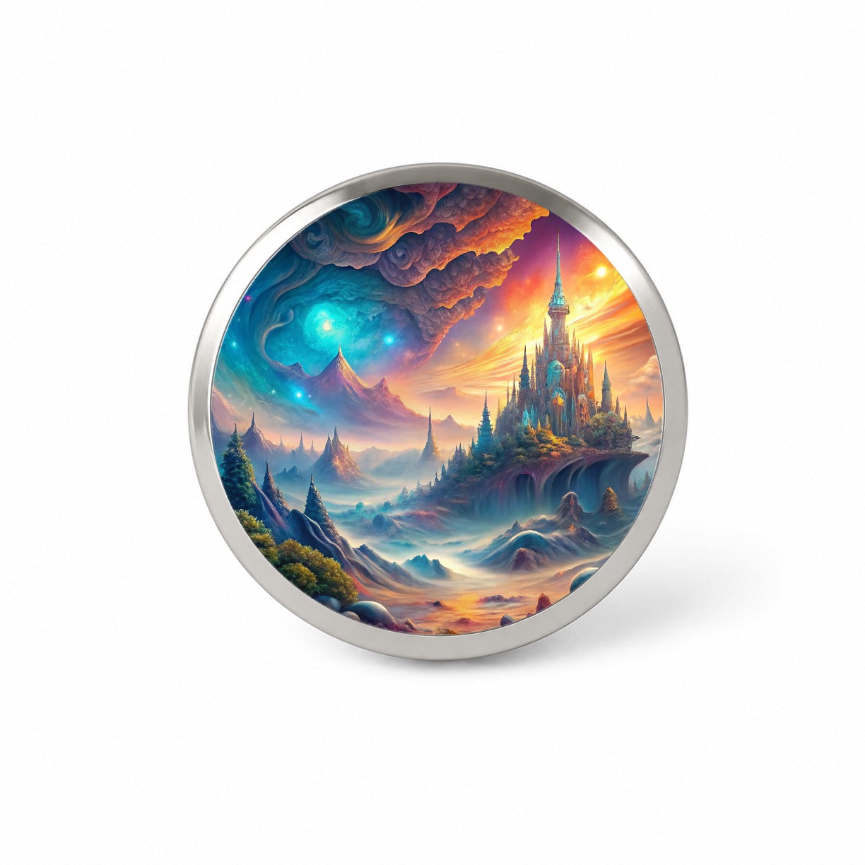 Fantasy World Abstract Art Novelty Hat Backpack Lapel Pin