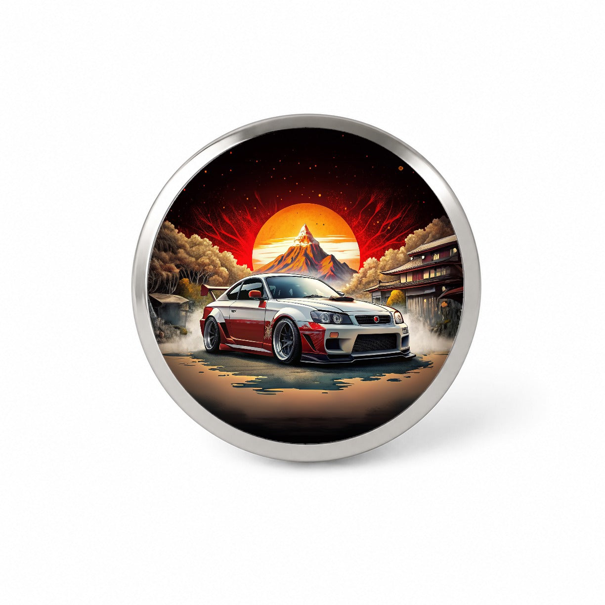 Japanese JDM Tuner Car Art Novelty Hat Backpack Lapel Pin