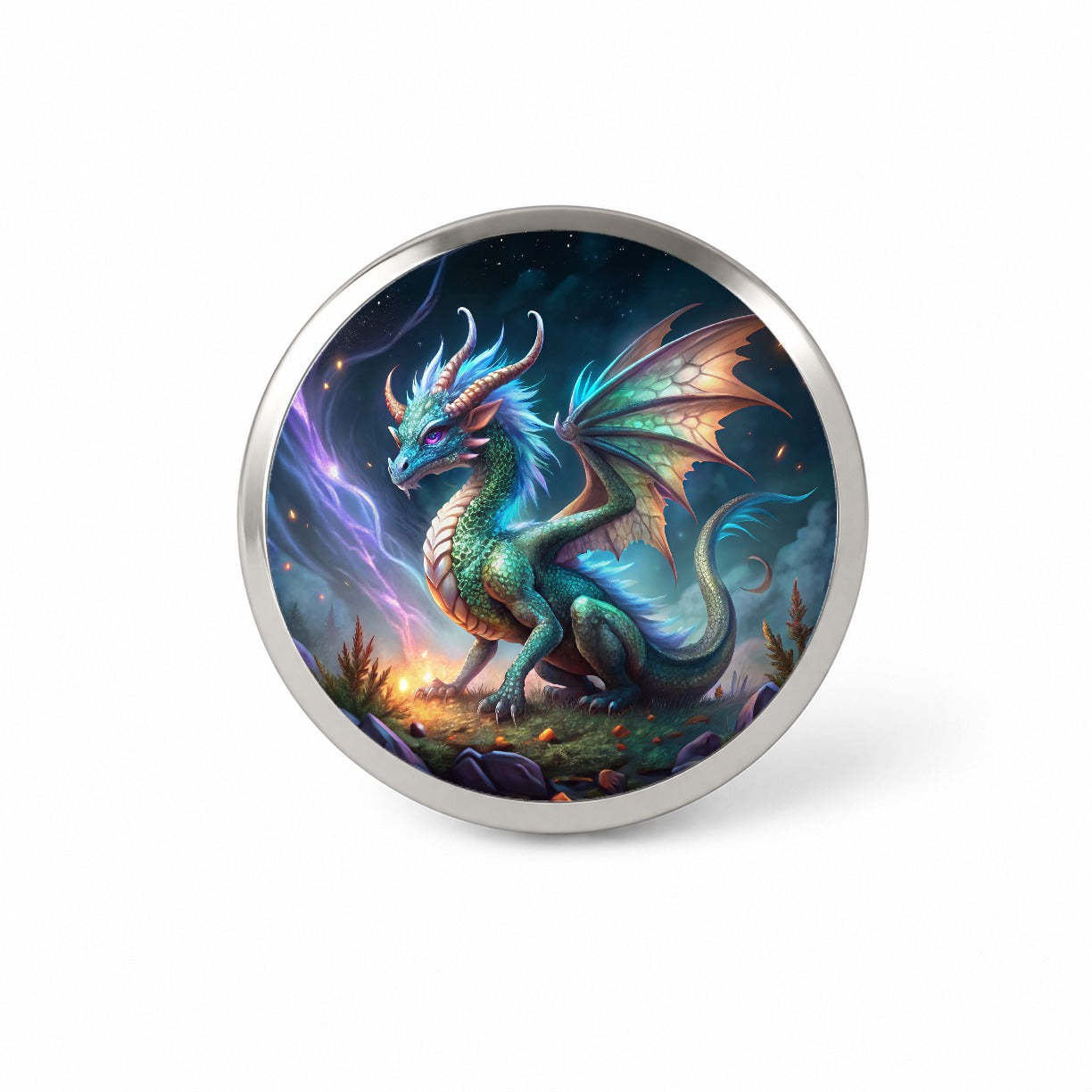 Magical Dragon Novelty Hat Backpack Lapel Pin