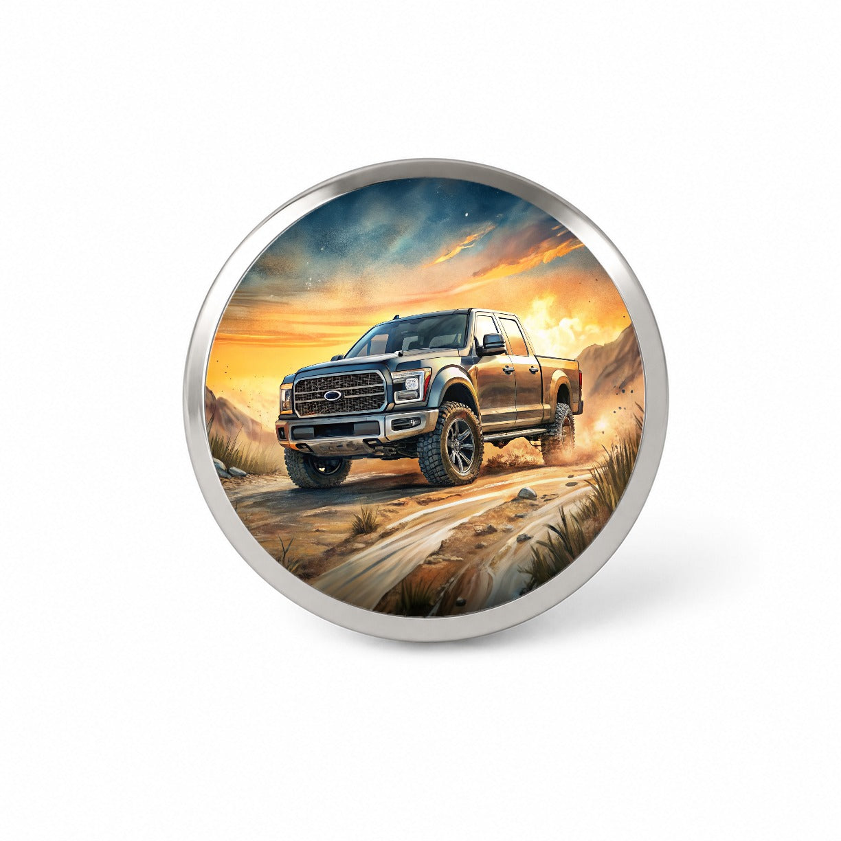 Modern Off-Road Truck Art Novelty Hat Backpack Lapel Pin