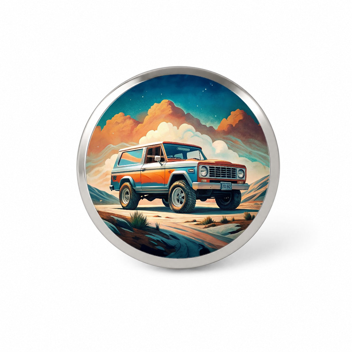Retro Classic Off-Road Truck Art Novelty Hat Backpack Lapel Pin
