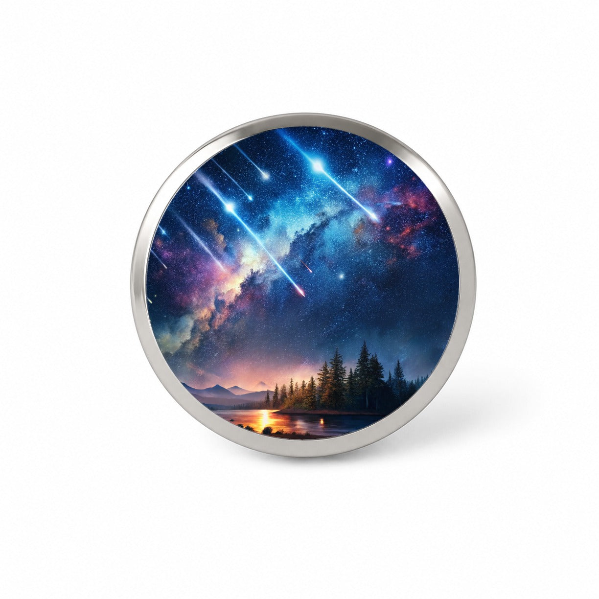 Sci-fi Colorful Meteor Shower Novelty Hat Backpack Lapel Pin