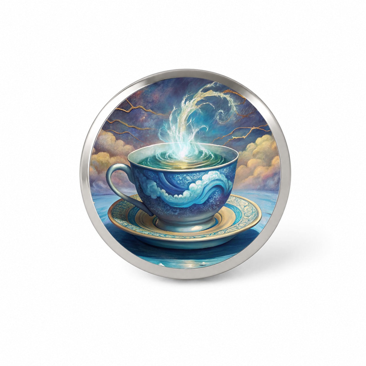 Tempest In A Teacup Novelty Hat Backpack Lapel Pin