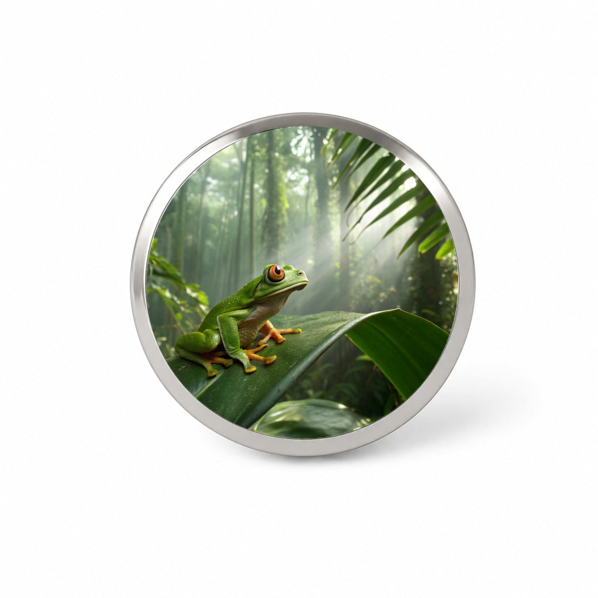 Puerto Rico Frog Cute Novelty Hat Backpack Lapel Pin