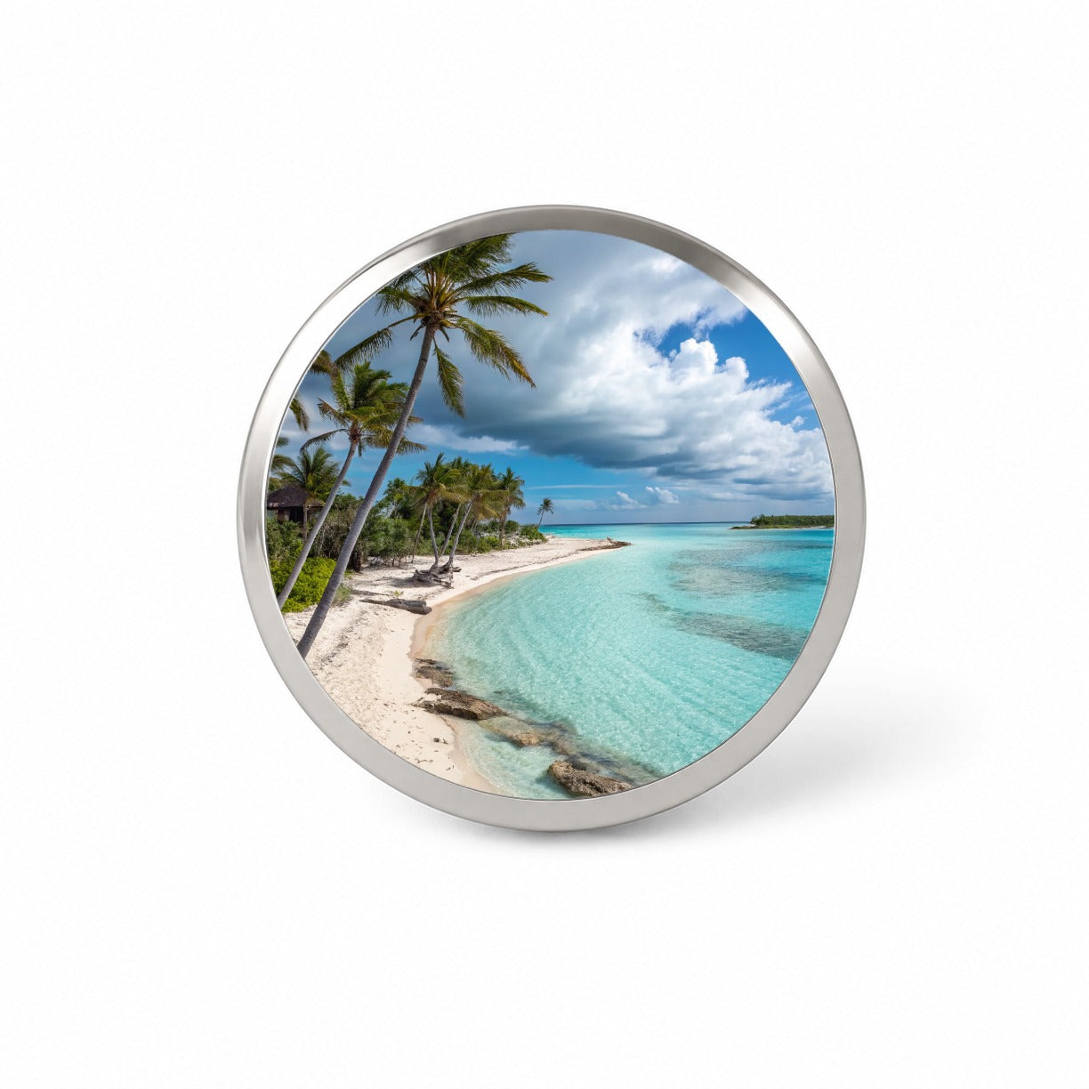 Bahamas Tropical Beach Vacation Novelty Hat Backpack Lapel Pin