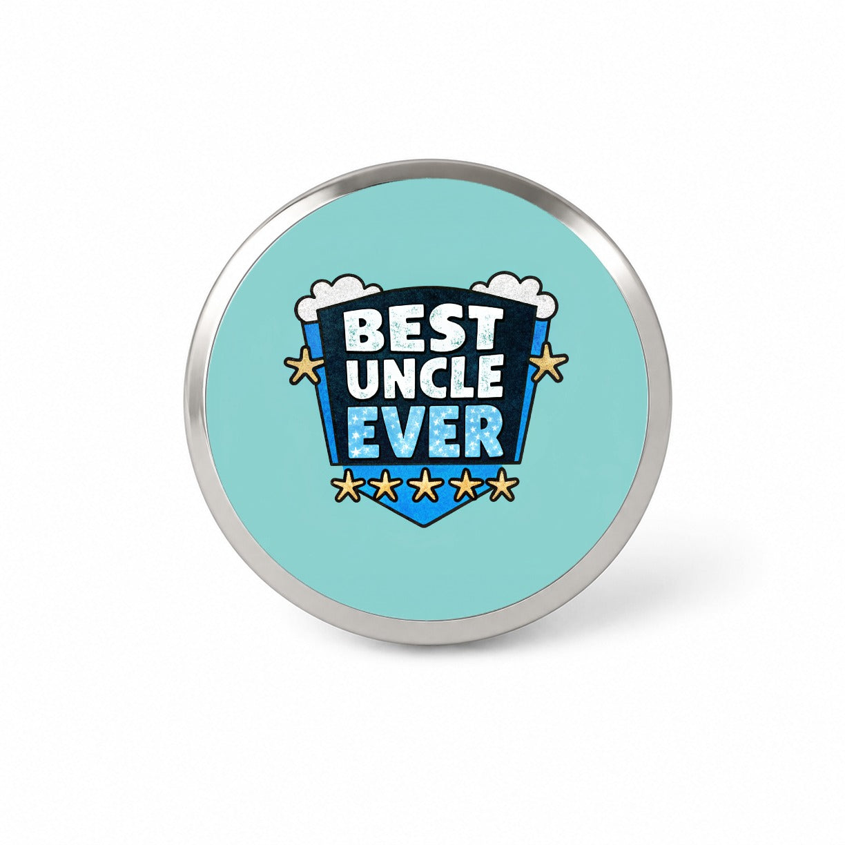 Best Uncle Ever Novelty Hat Backpack Lapel Pin