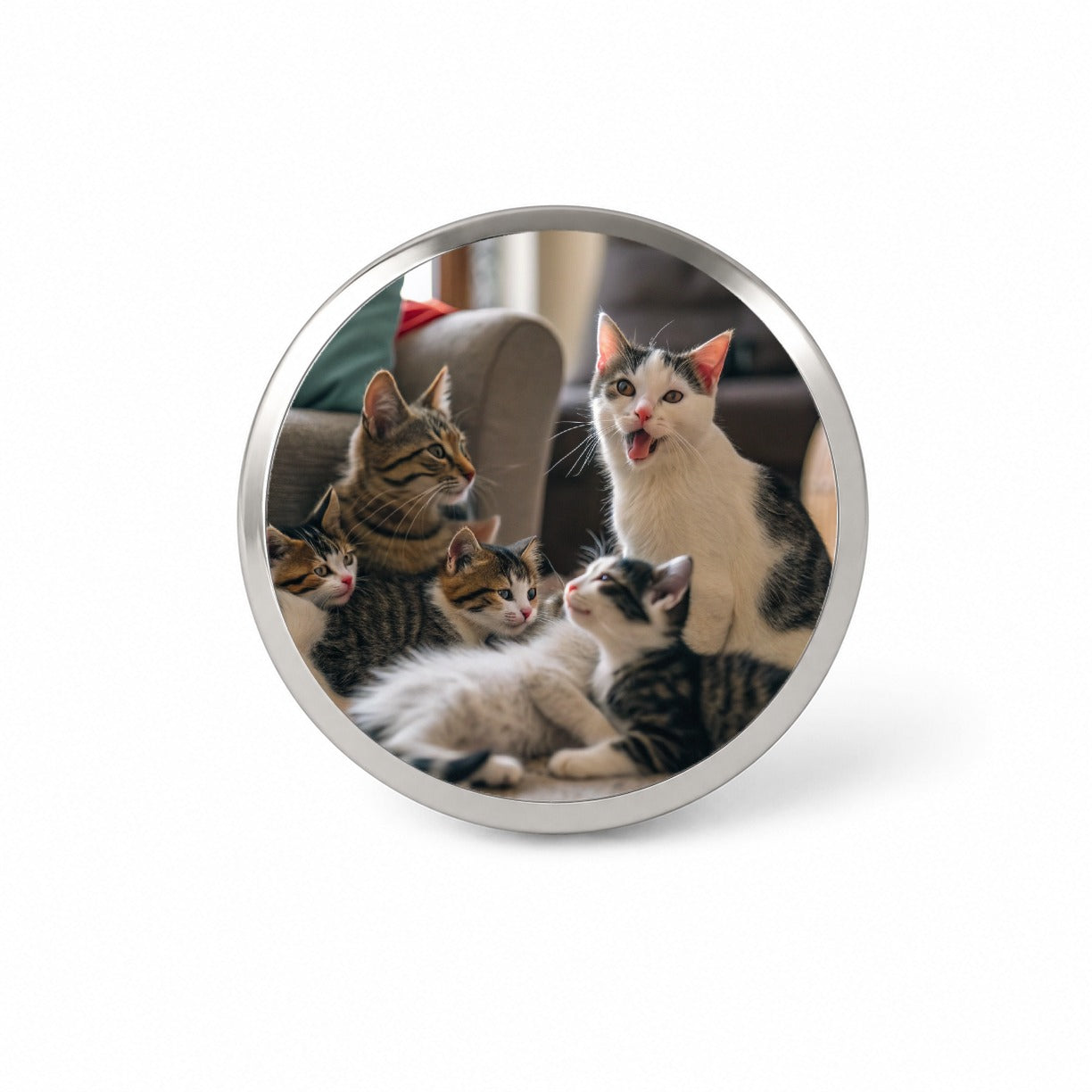 Bunch Of Cats Novelty Hat Backpack Lapel Pin