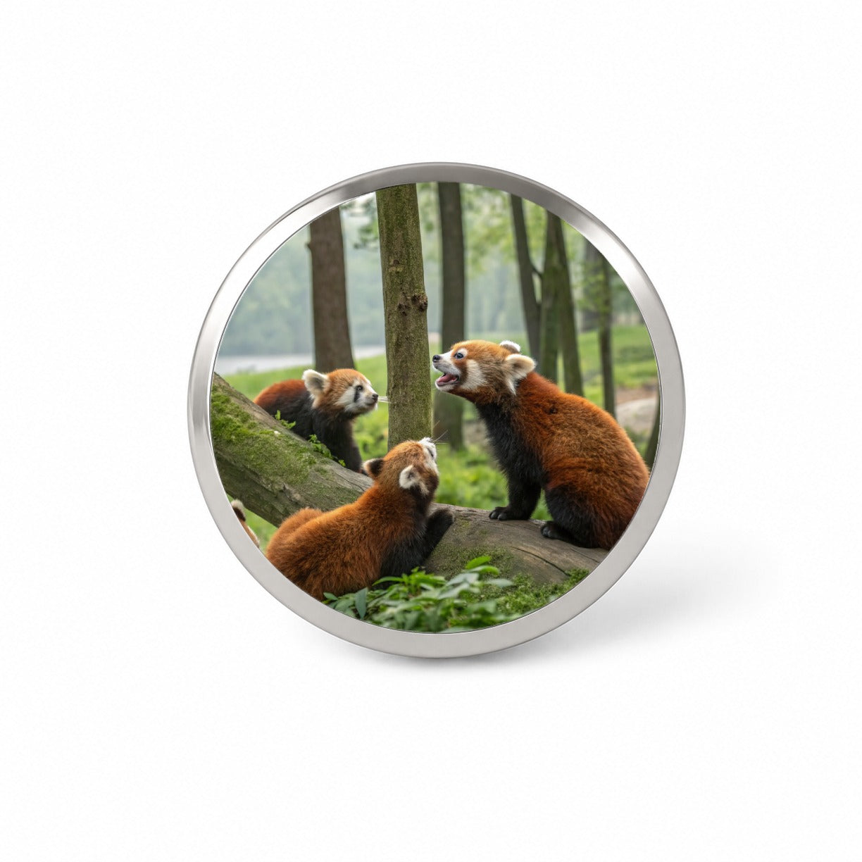 Bunch Of Red Pandas Novelty Hat Backpack Lapel Pin