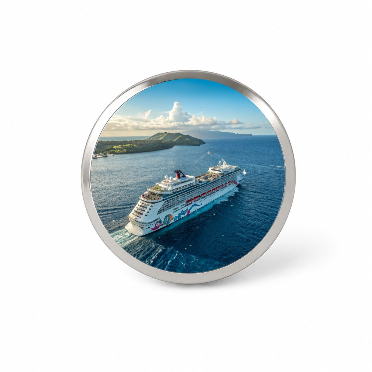 Cruise Ship Sailing Ocean Travel Novelty Hat Backpack Lapel Pin