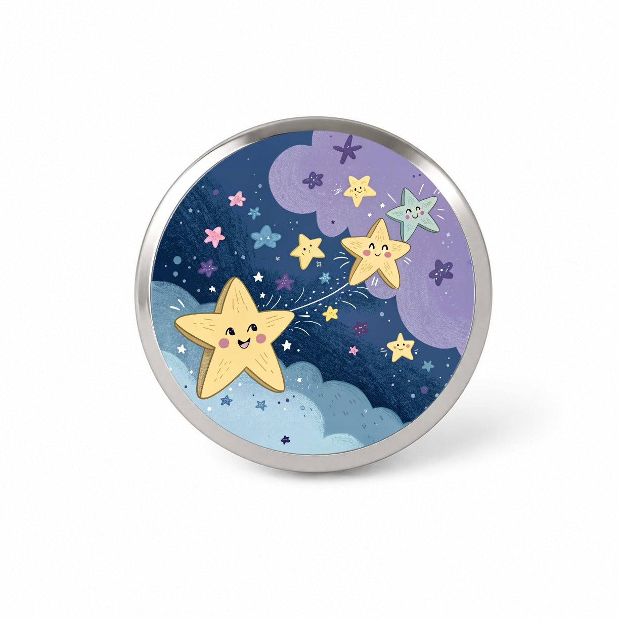 Kawaii Stars In Space Novelty Hat Backpack Lapel Pin