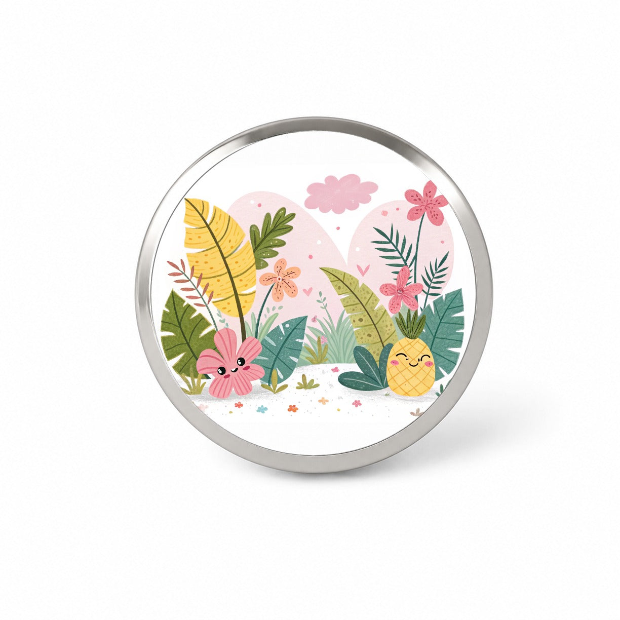 Kawaii Tropical Plants Novelty Hat Backpack Lapel Pin
