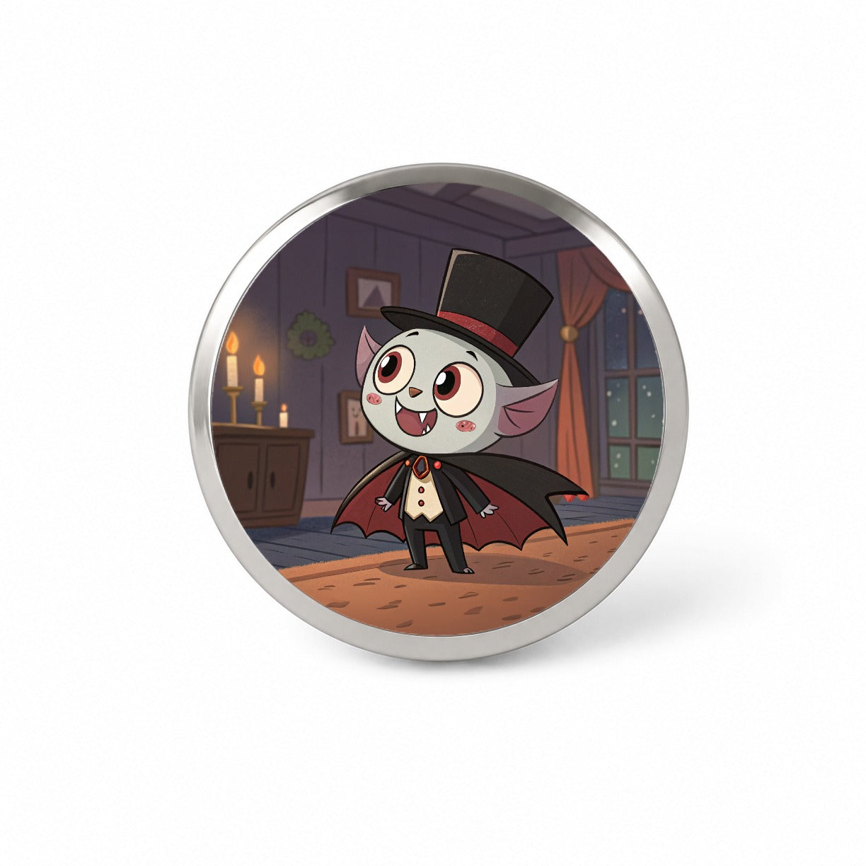Kawaii Vampire Novelty Hat Backpack Lapel Pin