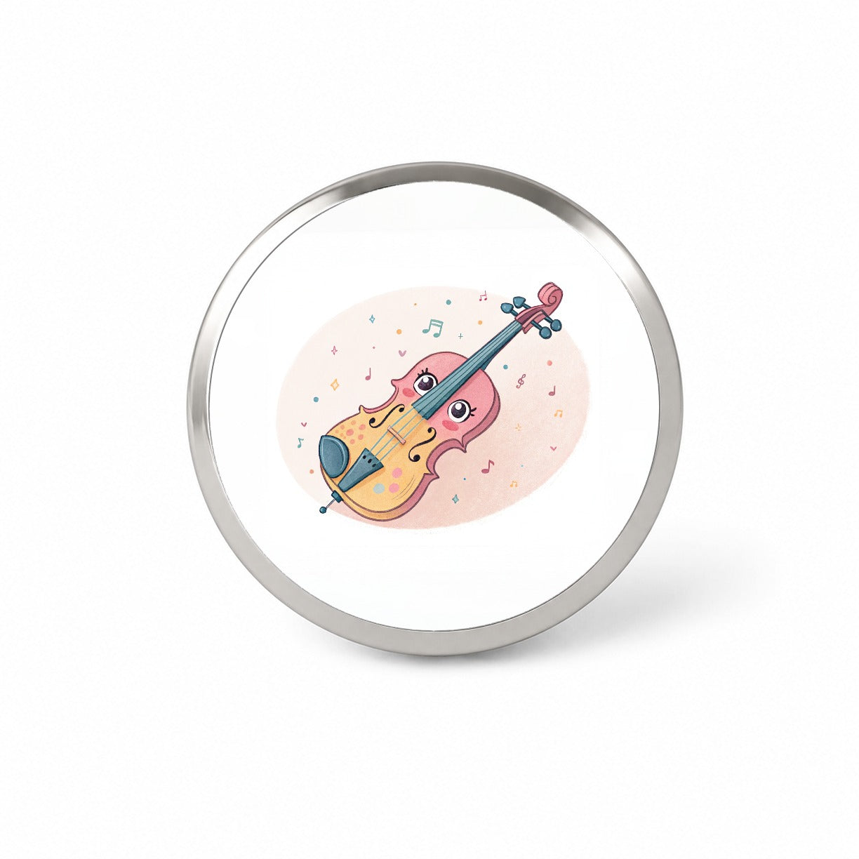 Kawaii Violin Music Novelty Hat Backpack Lapel Pin