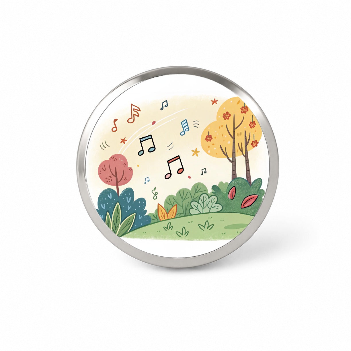 Music Notes Musical Musician Novelty Hat Backpack Lapel Pin