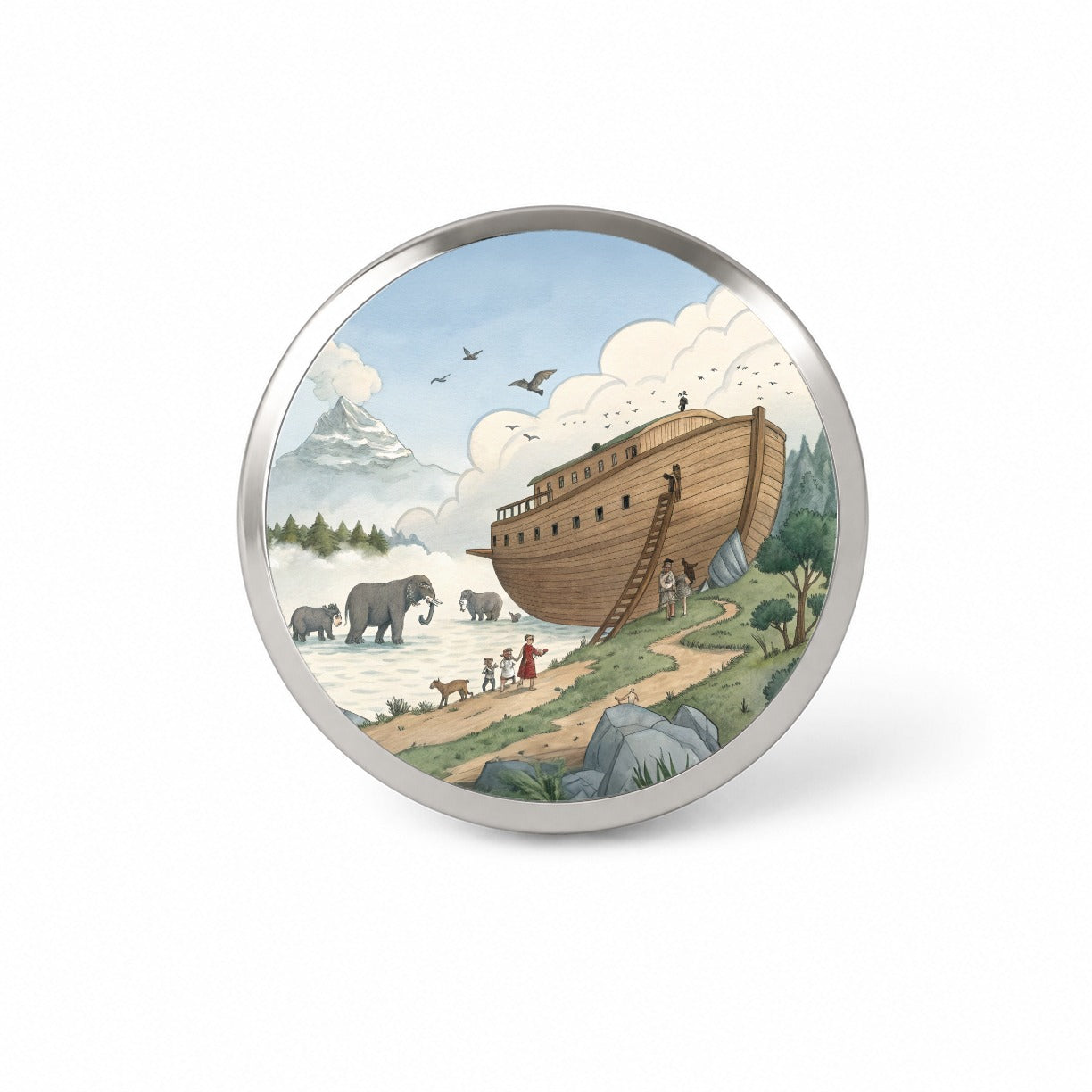 Noah's Ark Animals Novelty Hat Backpack Lapel Pin